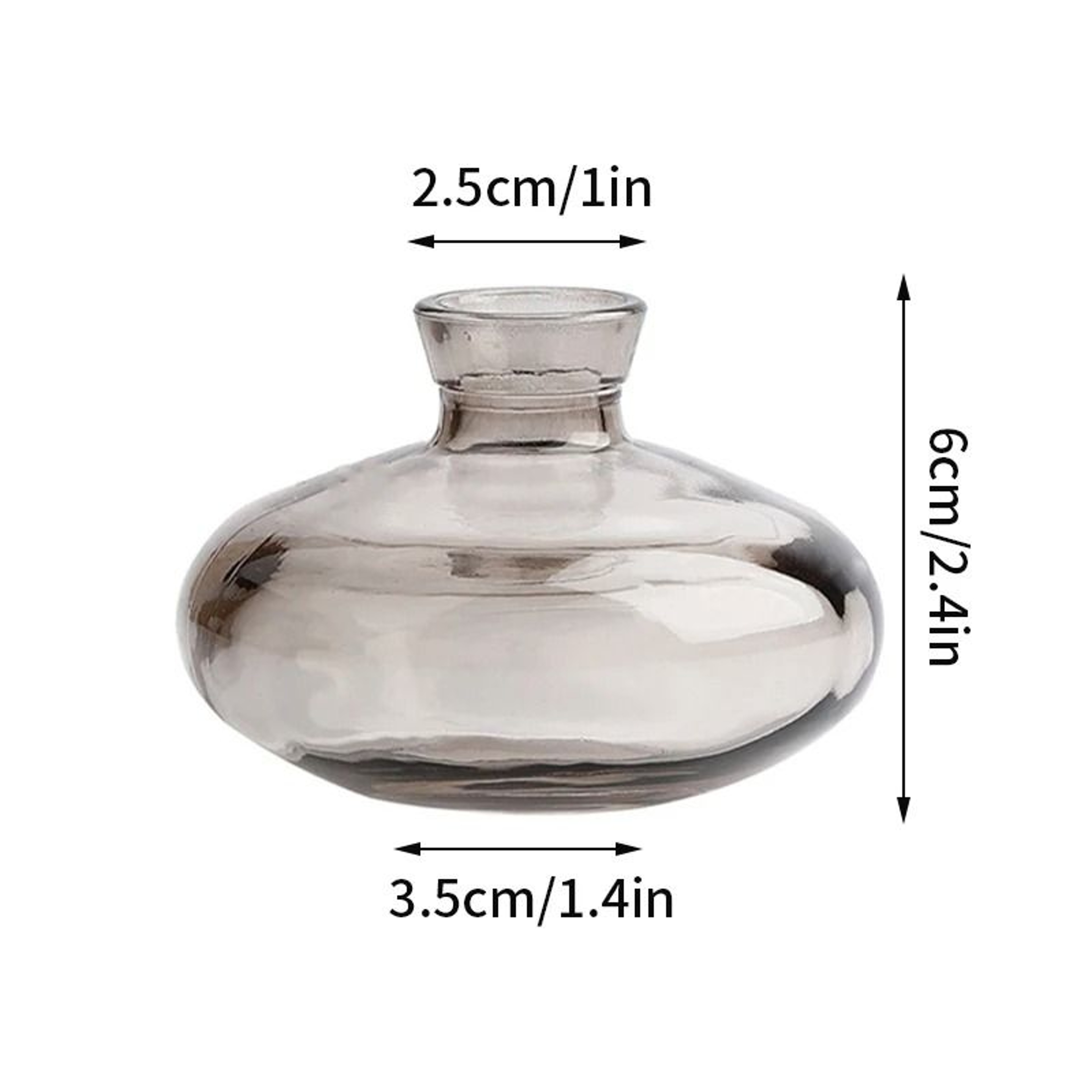 Vintage Mini Glass Vase Transparent Flower Vase For Home Decor 28