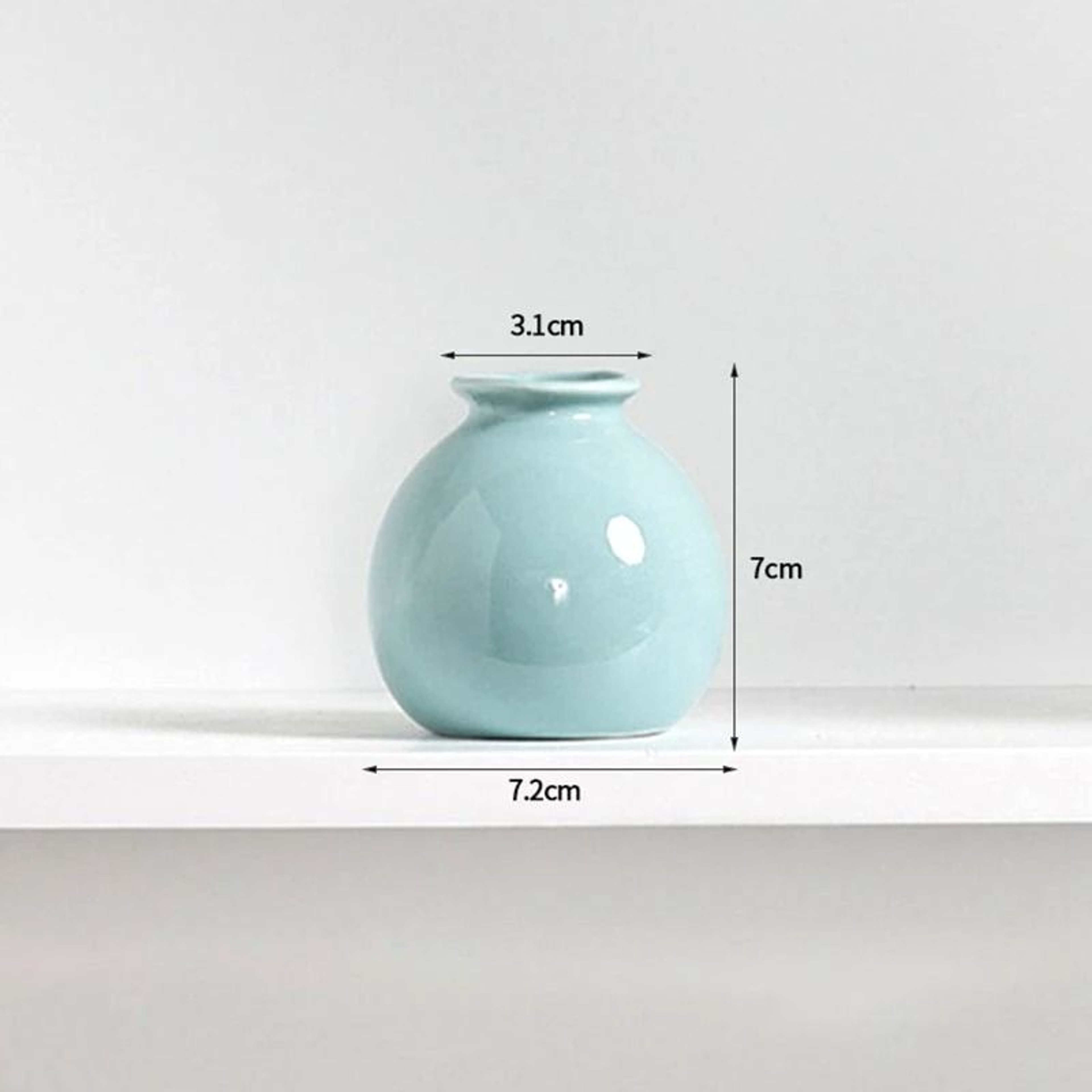 Korean Style Ceramic Bud Vase Mini Single Stem Flower Decor 11