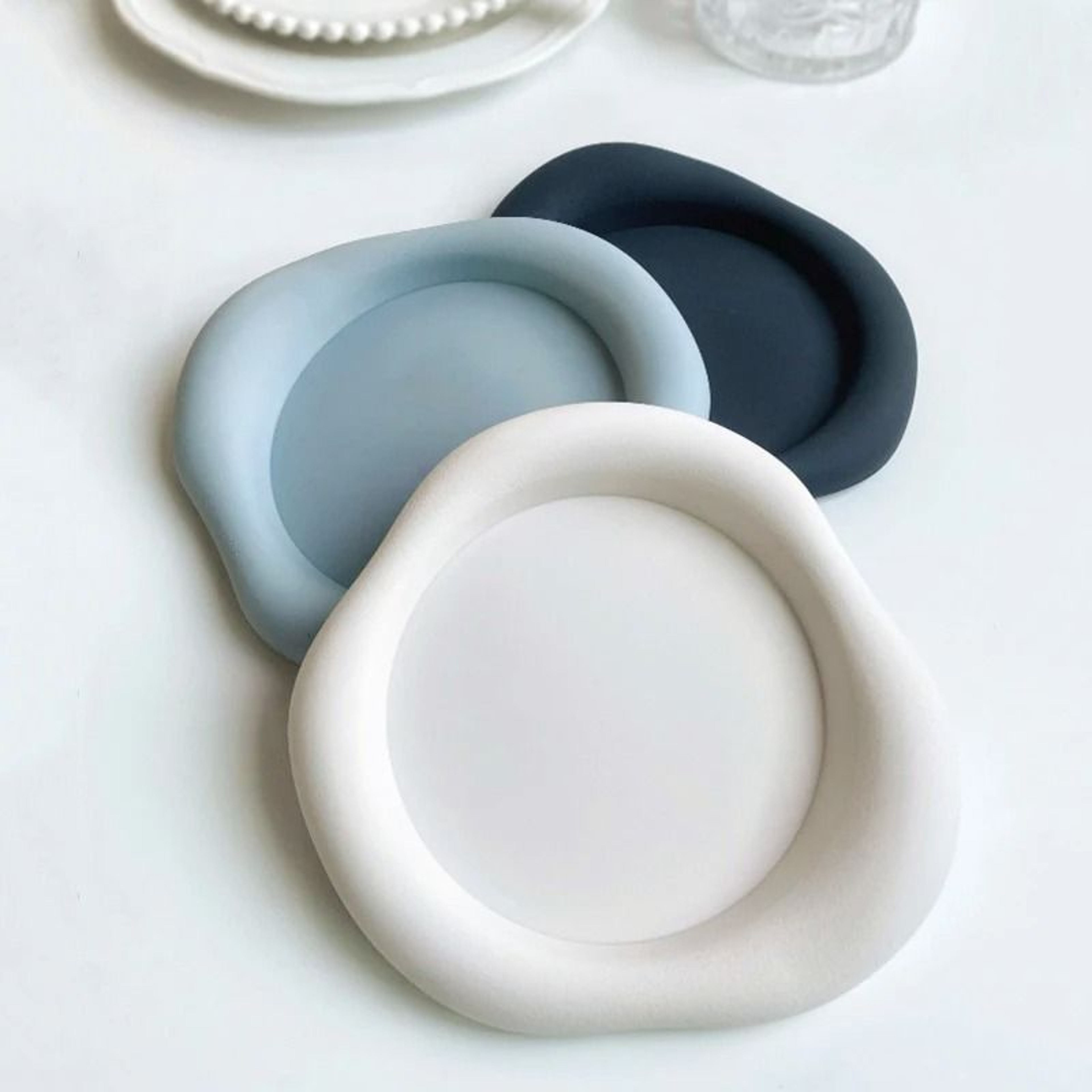 Cloud Shape Silicone Drink Coasters Heat Resistant Non Slip Cup Mat 0