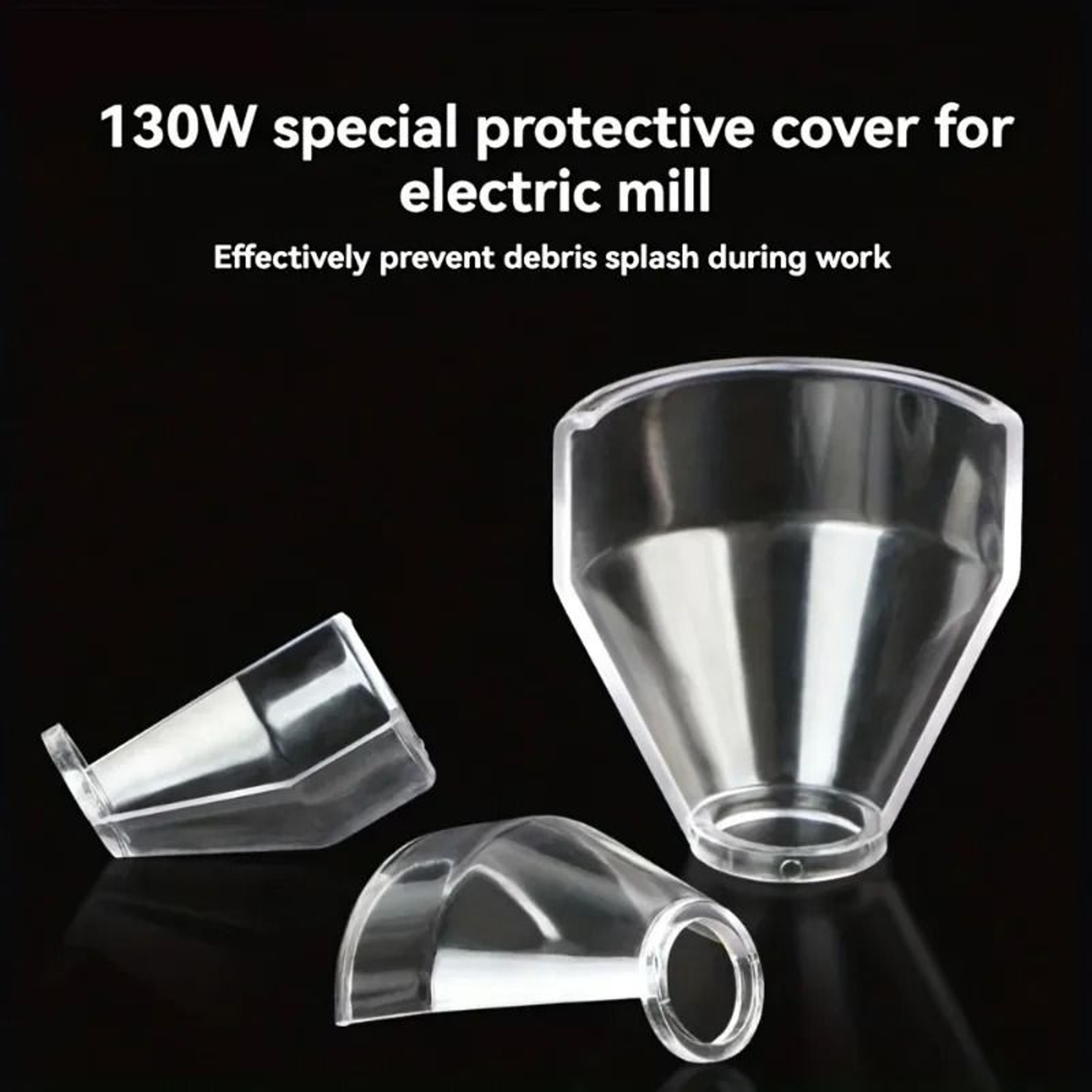 Transparent Drill Dust Cover Safety Shield For Electric Grinder And Mini Drill 6