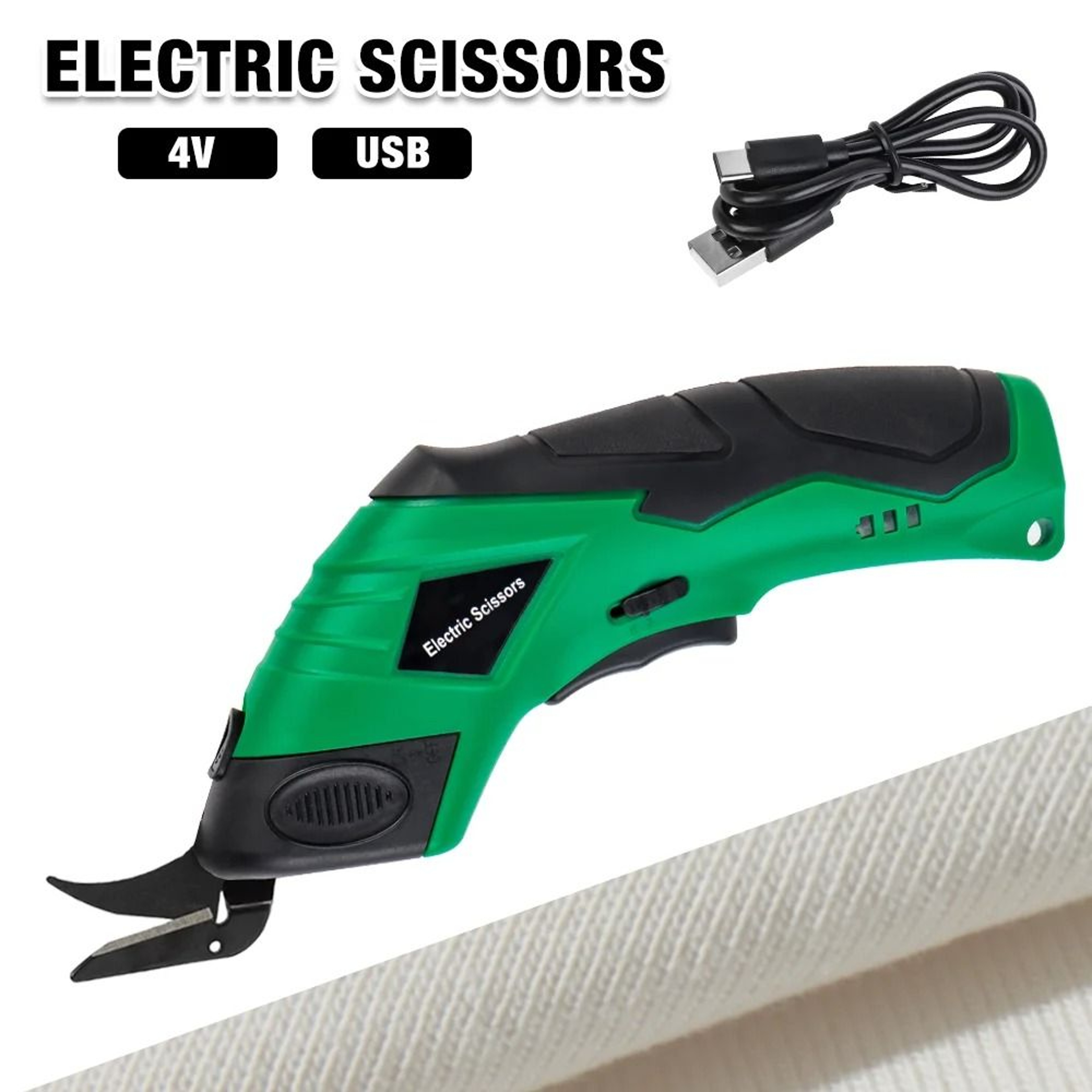 Cordless Electric Scissors USB Rechargeable Fabric And Leather Cutting Tool For Sewing And DIY 1