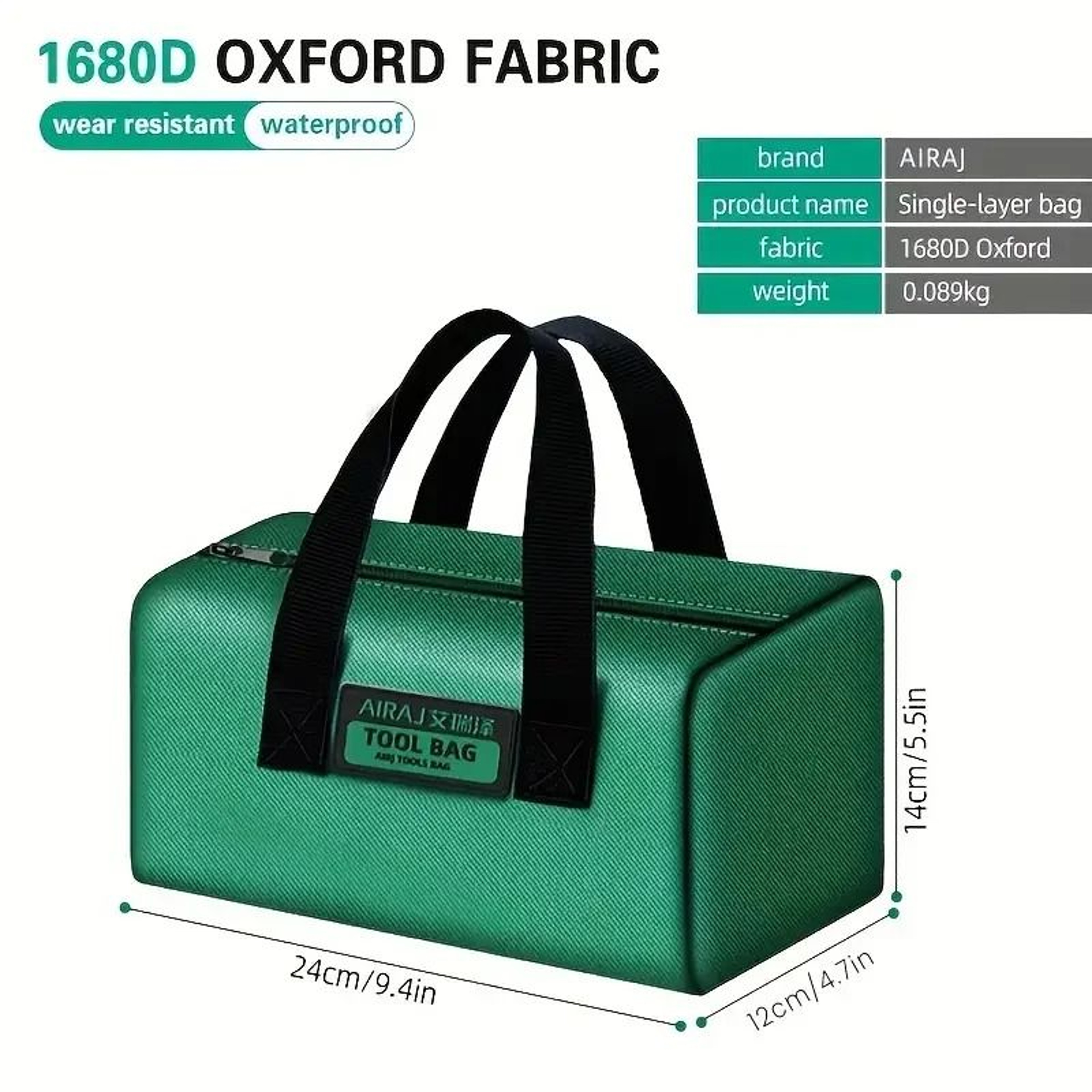 AIRAJ Electrician Tool Bag Multifunctional Oxford Storage Bag Portable Handheld Organizer 3