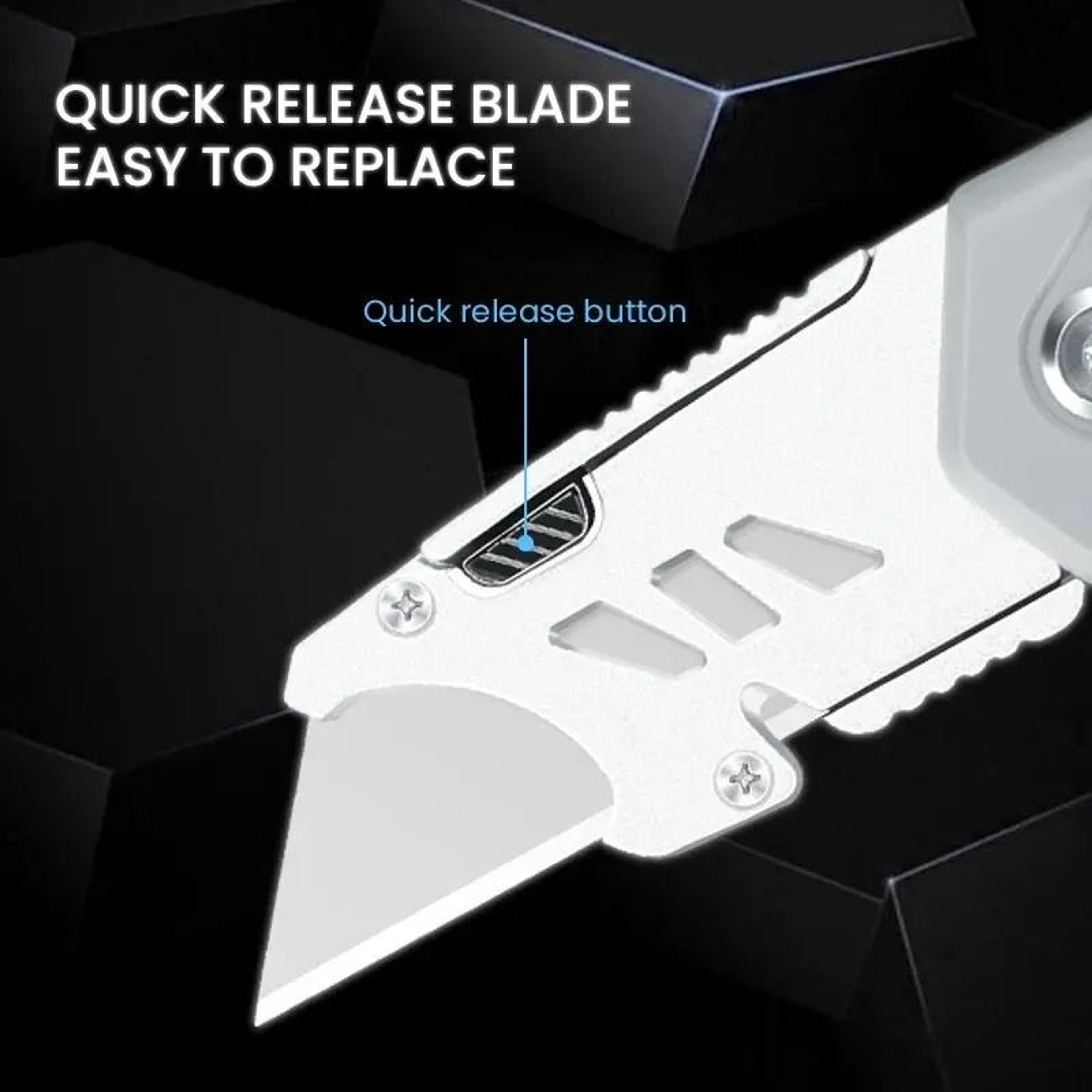 AIRAJ Heavy Duty Retractable Utility Knife Sharp Break Blade Steel Cutter Tool 3