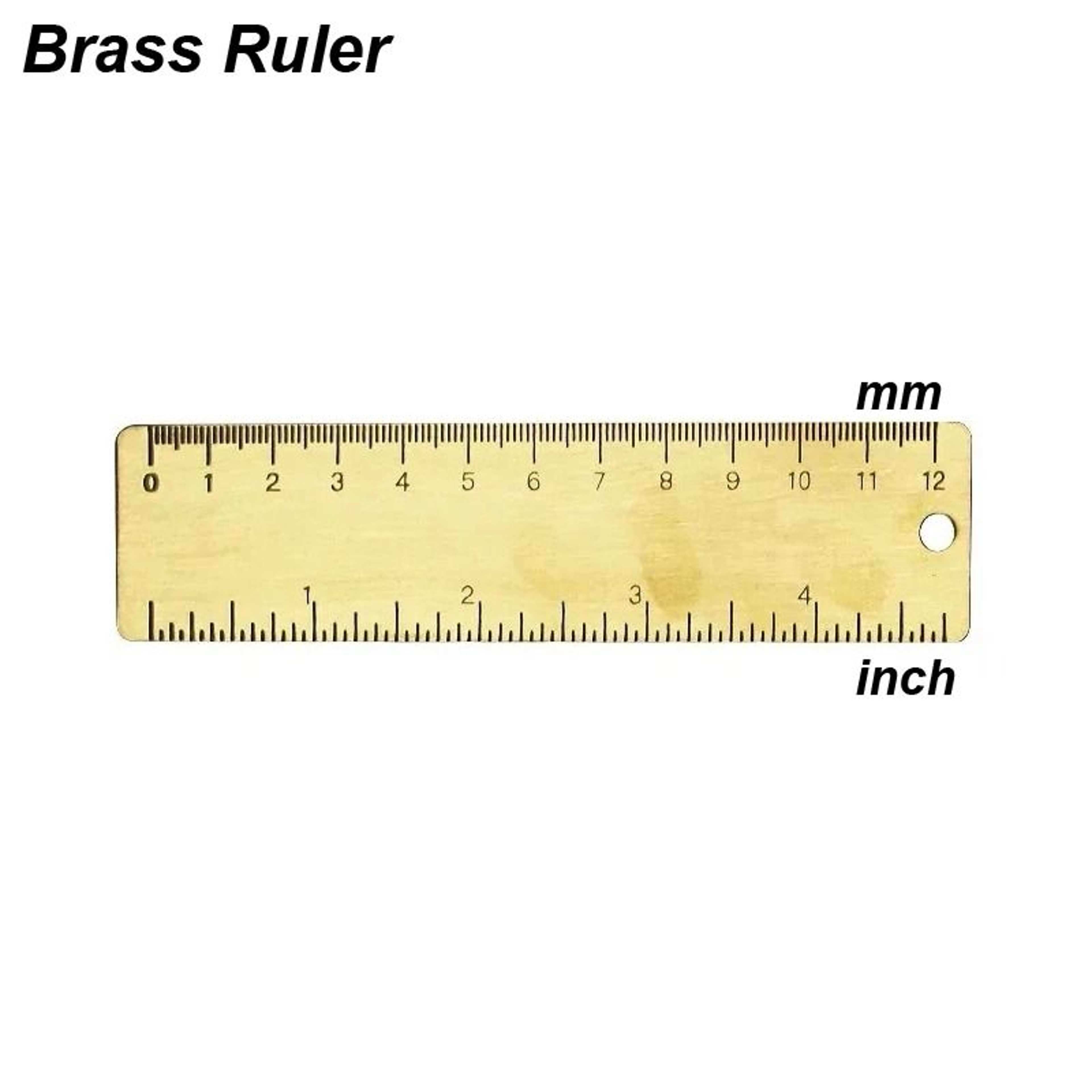 Mini Brass Vernier Caliper Metric And Imperial Measuring Tool For Crafts And DIY 2