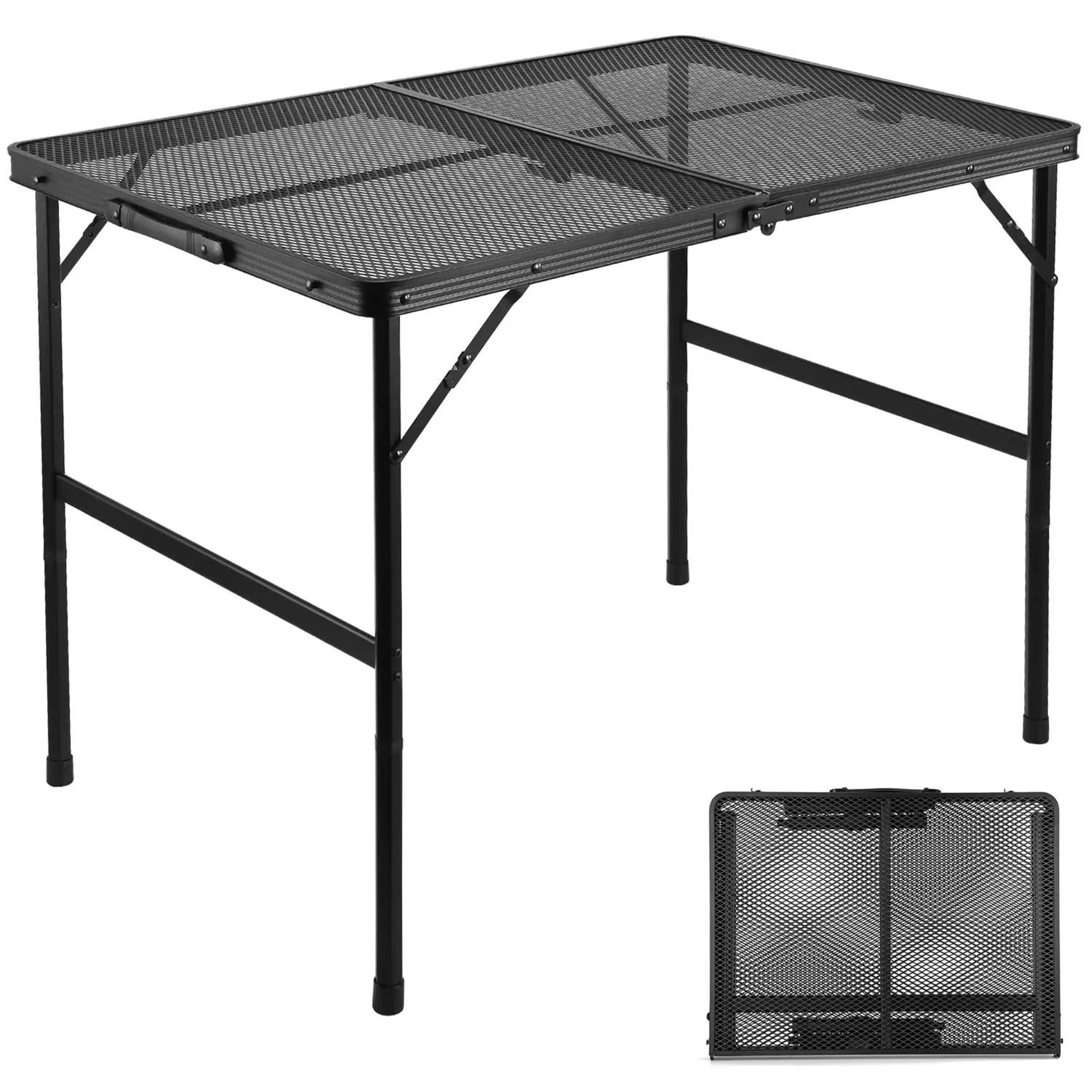 Portable Outdoor Grill Table Lightweight Folding Aluminum Camping BBQ Table 6