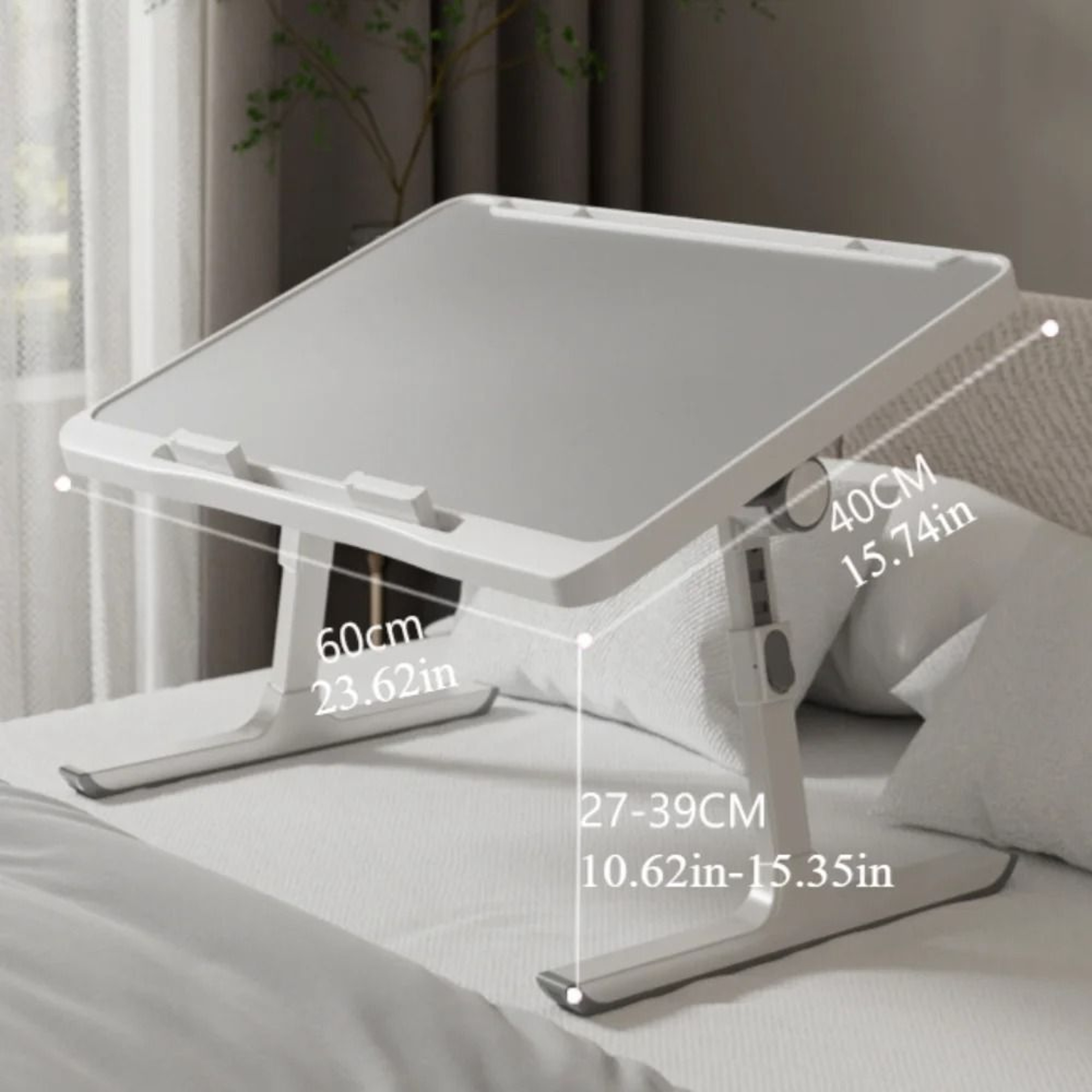 Foldable Laptop Bed Table Adjustable Height And Angle Laptop Tray For Bed And Sofa 0