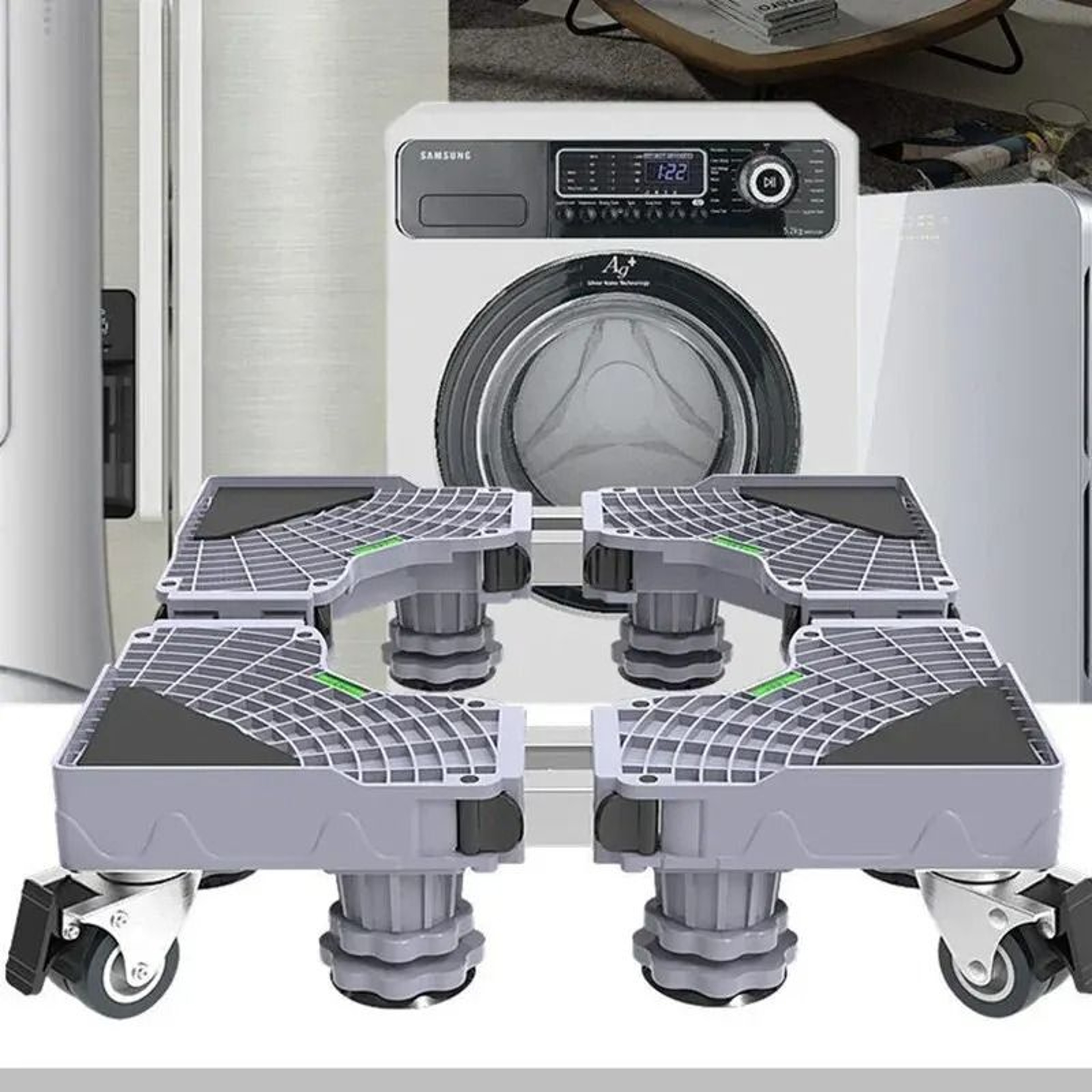 Universal Adjustable Washing Machine Stand Base For Refrigerator And Dryer Support 0