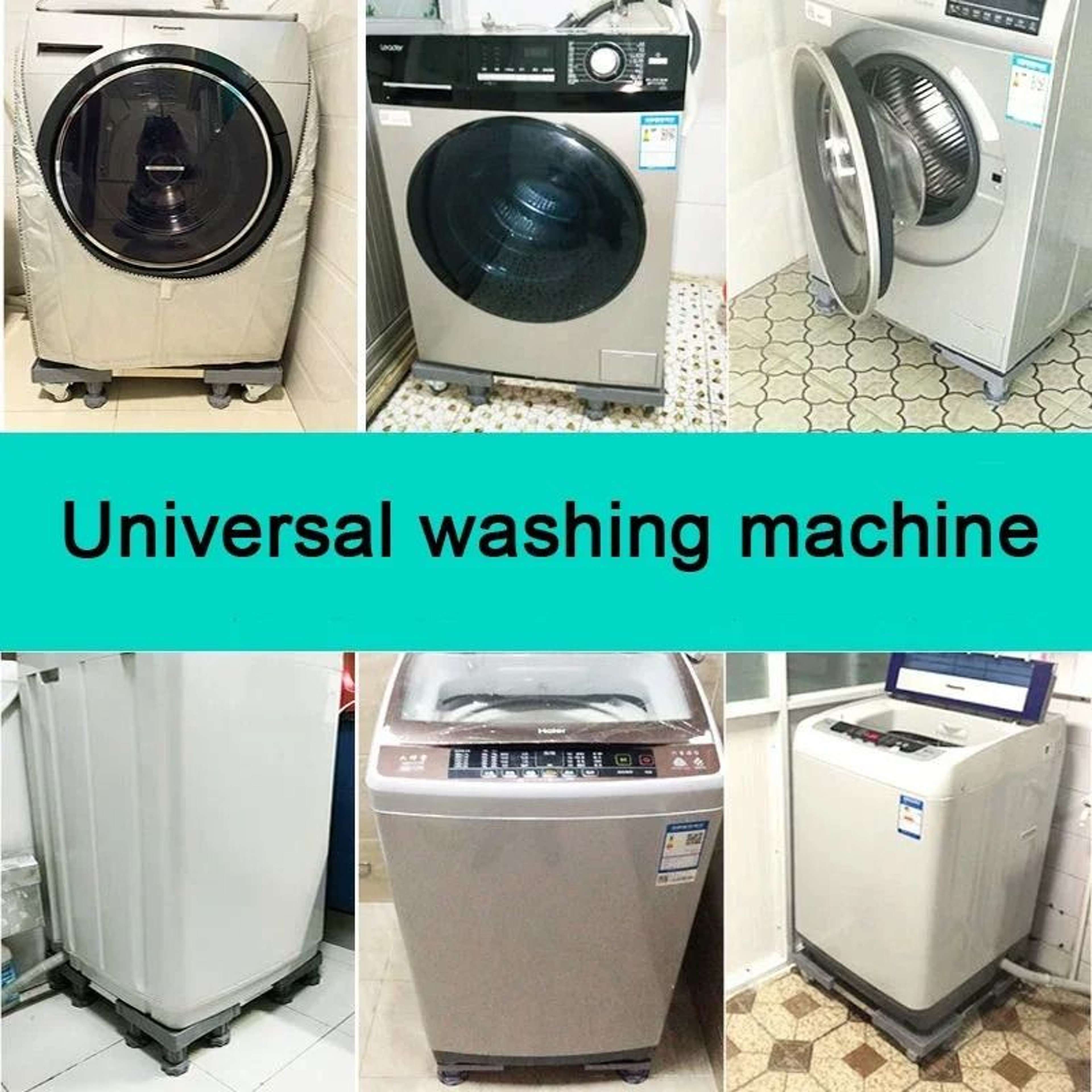 Universal Adjustable Washing Machine Stand Base For Refrigerator And Dryer Support 7