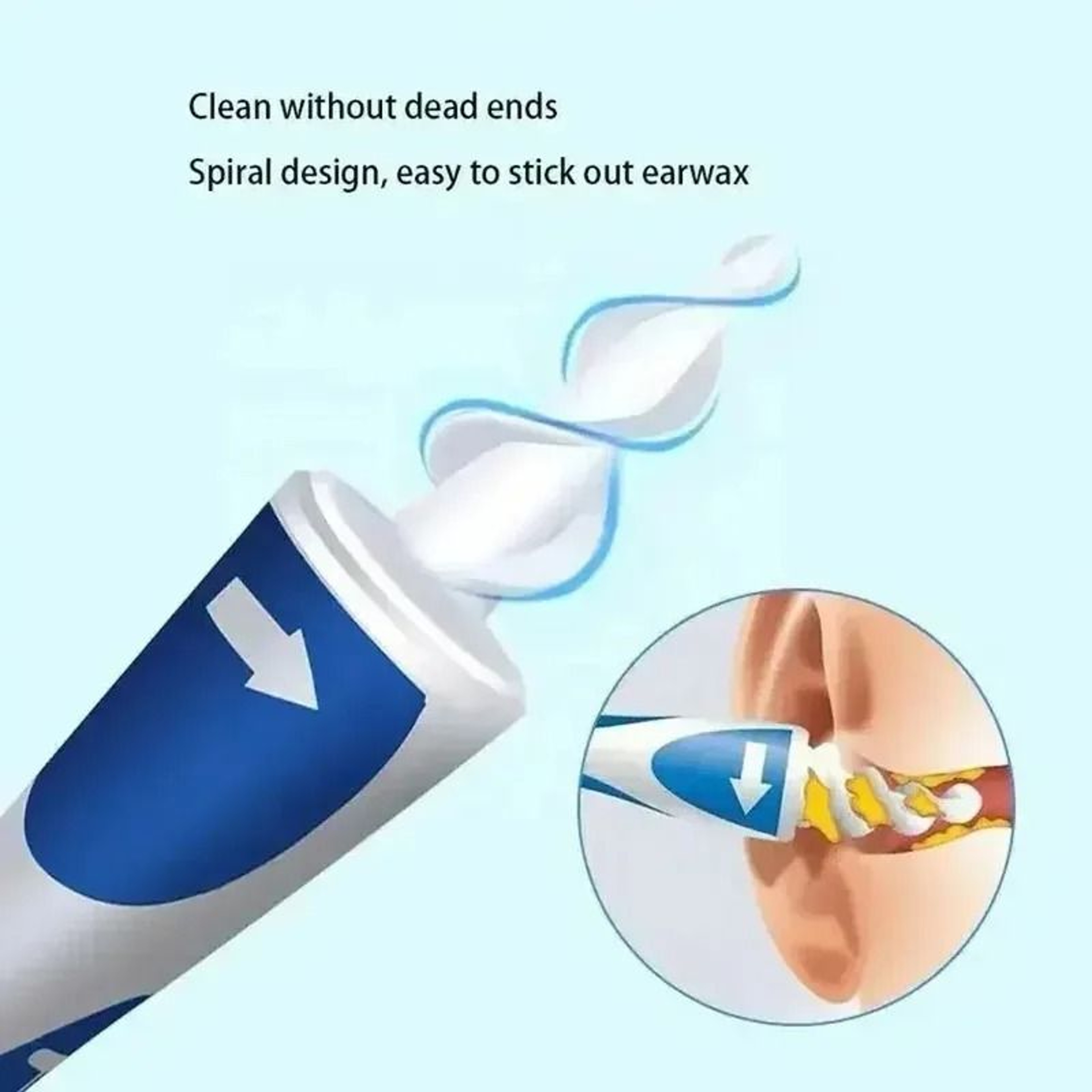 Portable Spiral Ear Wax Remover Tool With Soft Silicone Tips 4