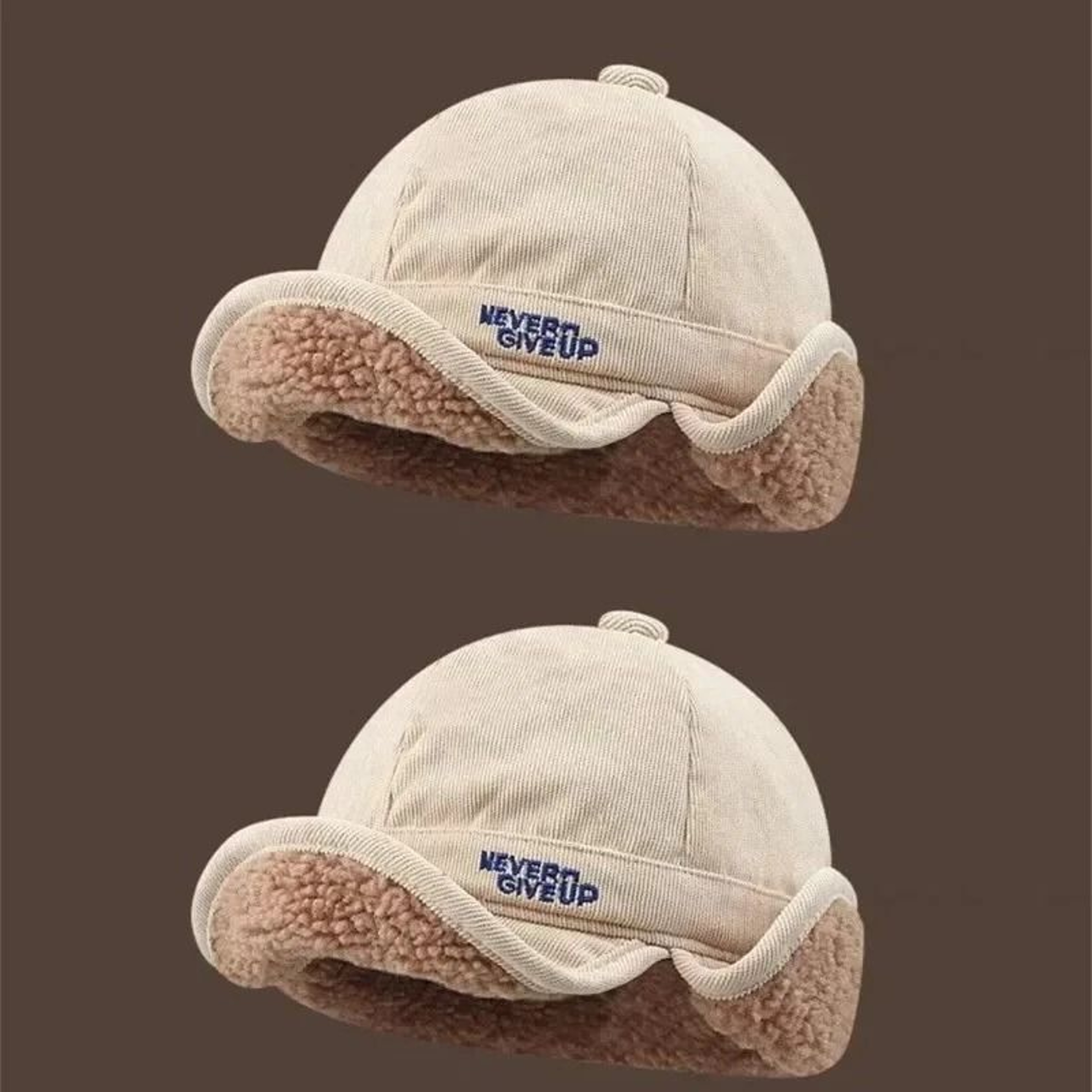 Winter Windproof Fleece Lined Ear Protection Cycling Hat For Cold Weather 9