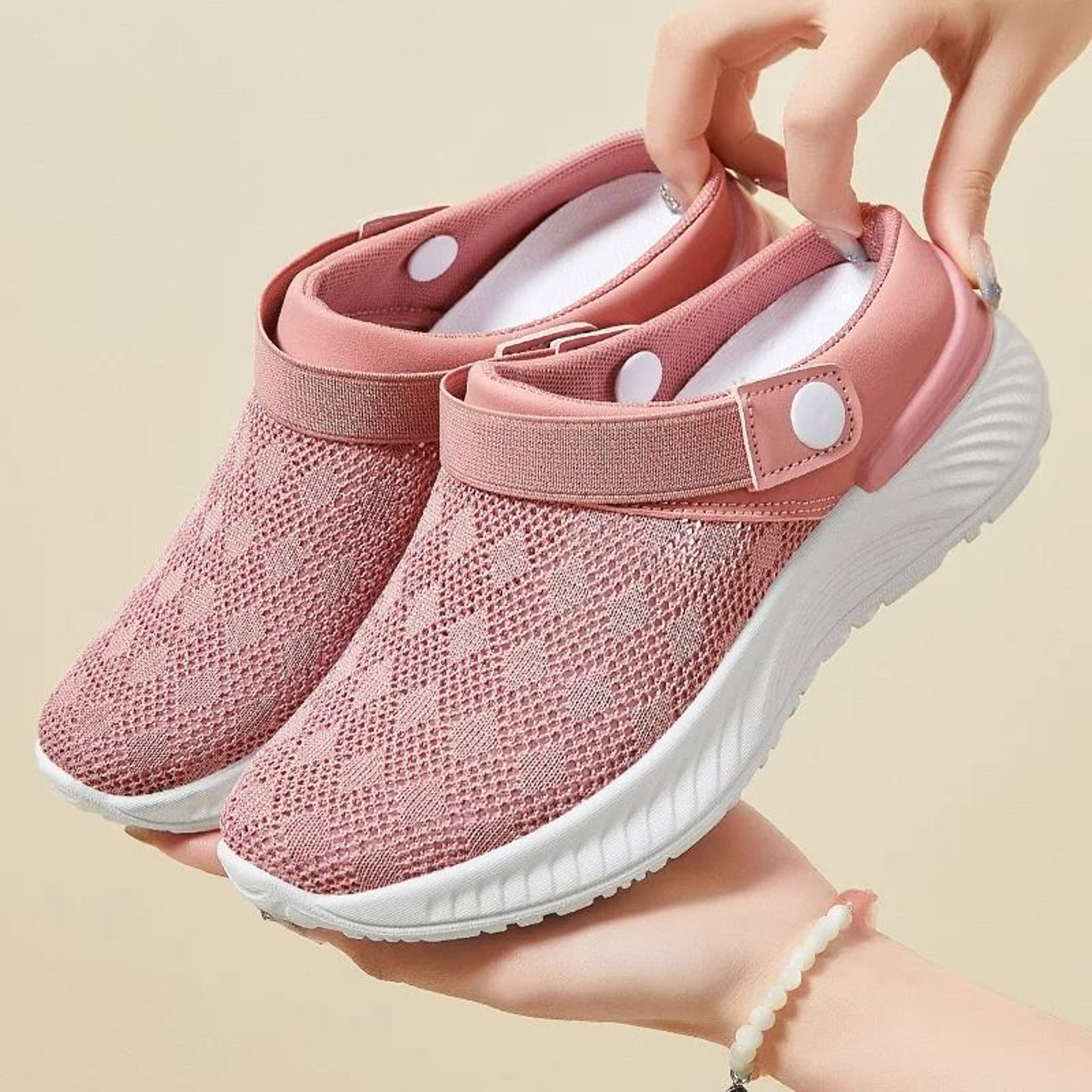 Womens Breathable Mesh Slip On Summer Walking Shoes 10