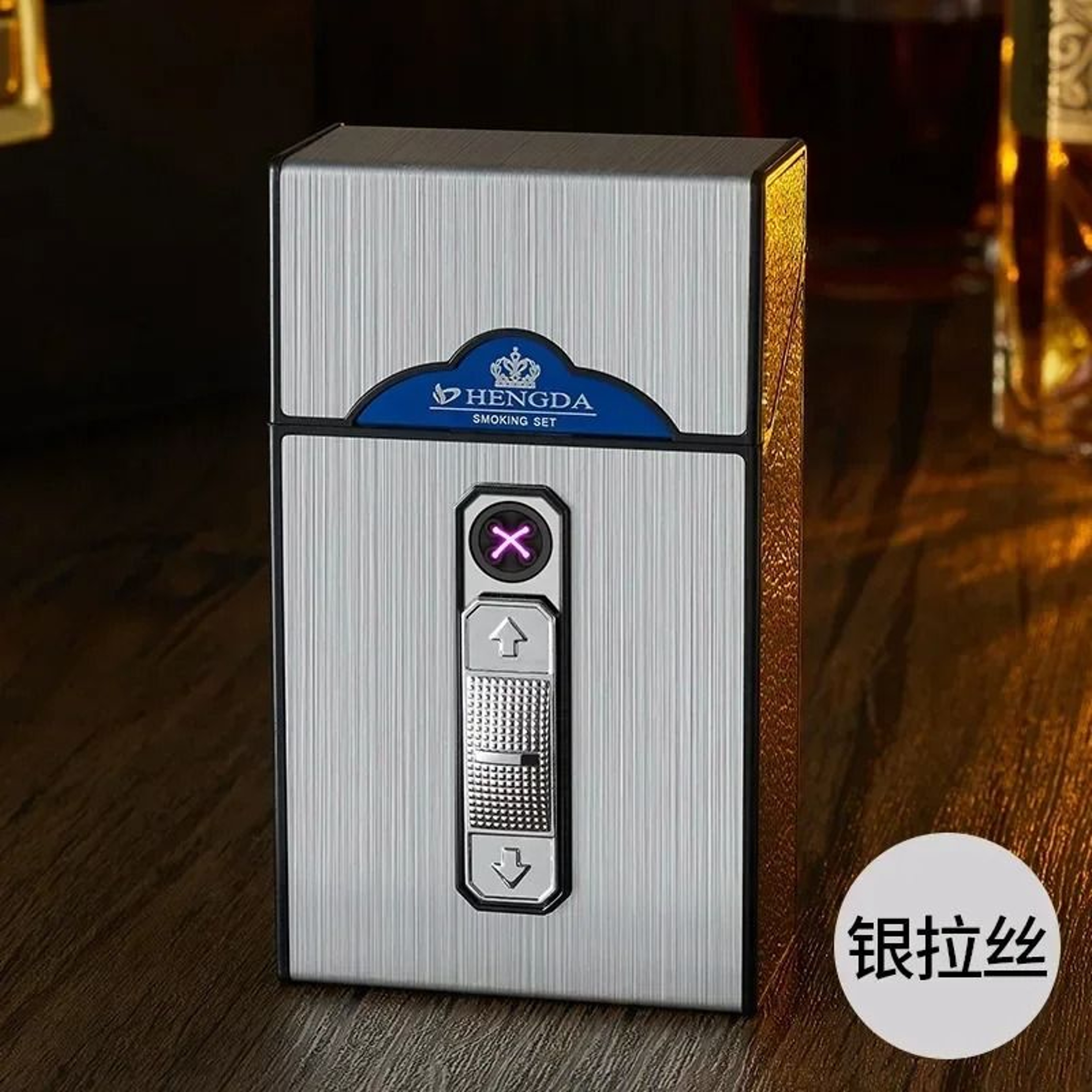 USB Rechargeable Electric Arc Lighter Waterproof Cigarette Case For Outdoor Use 3