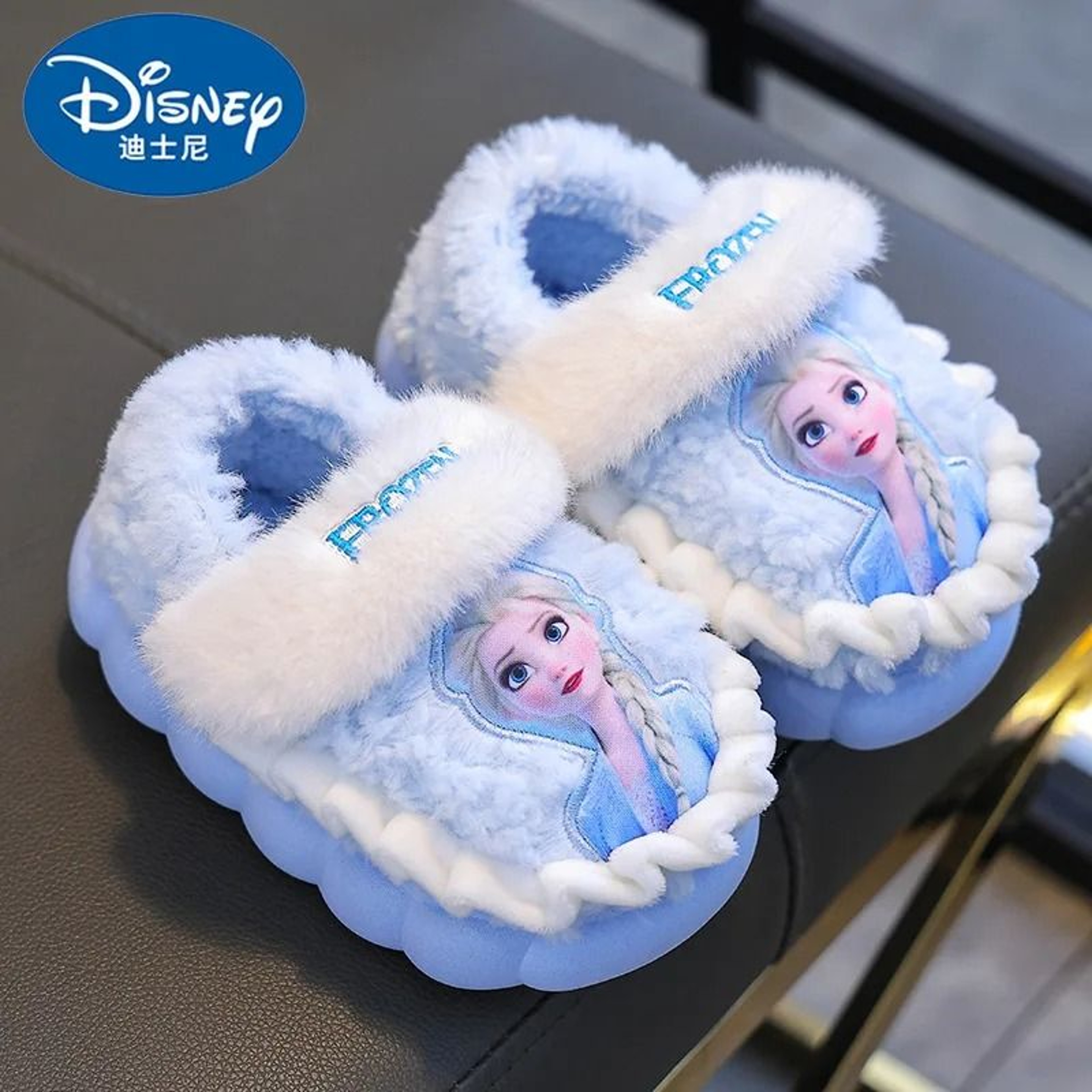 Warm Kids Winter Slippers Cartoon Cotton Non Slip Indoor Shoes 4