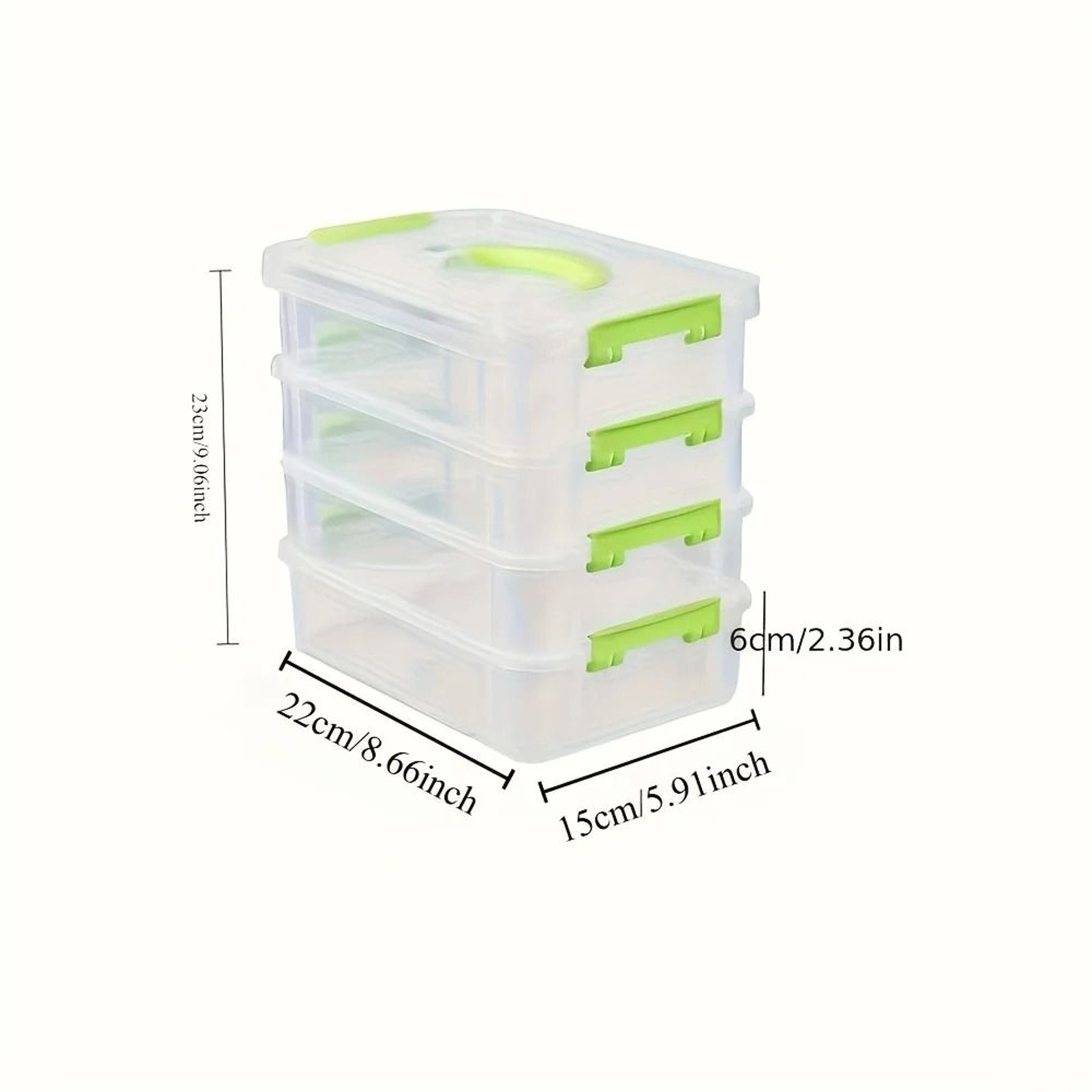 4 Layer Transparent Storage Box Plastic Drawer Organizer For Small Items 3