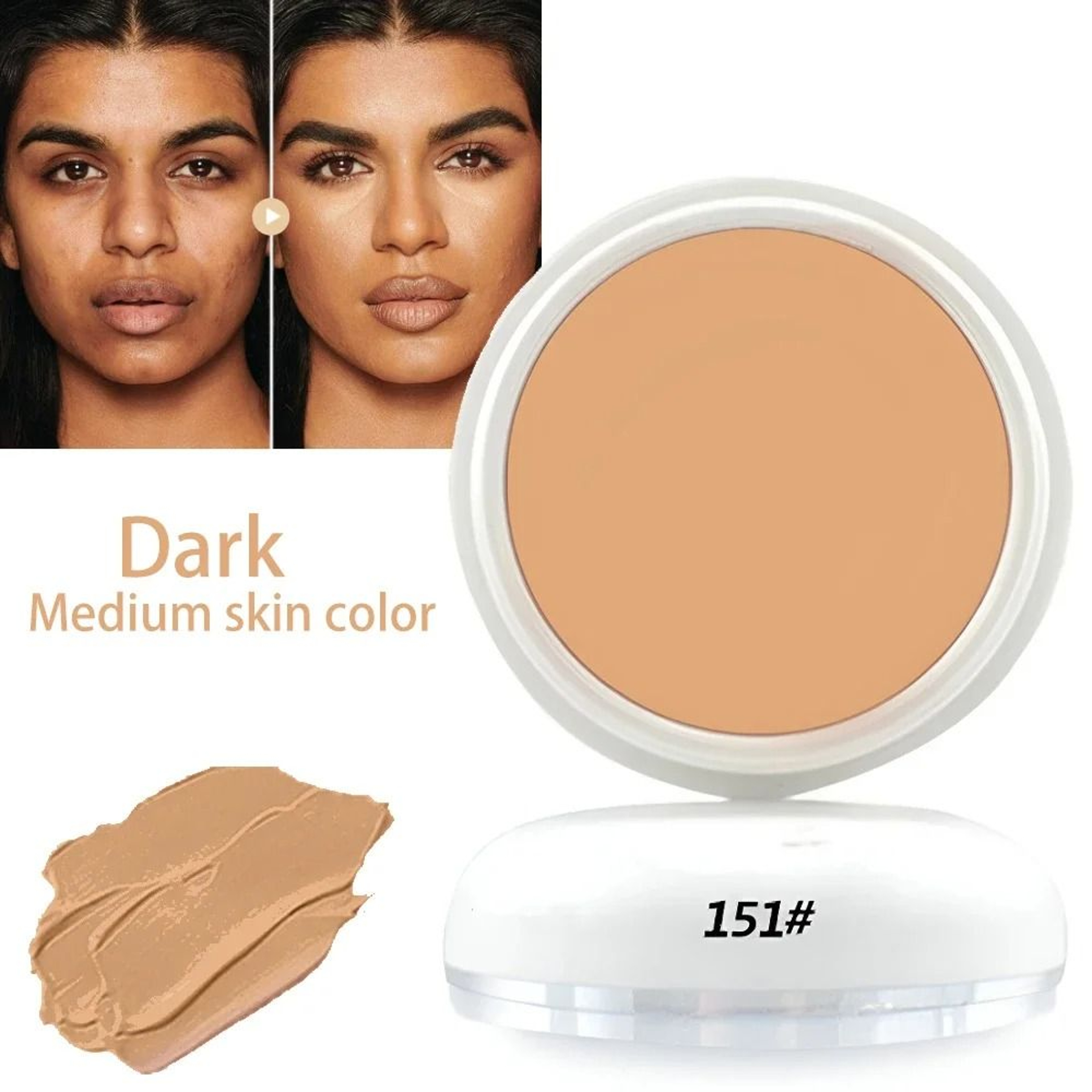 High Coverage Concealer Waterproof BB Cream Foundation Makeup Base 4