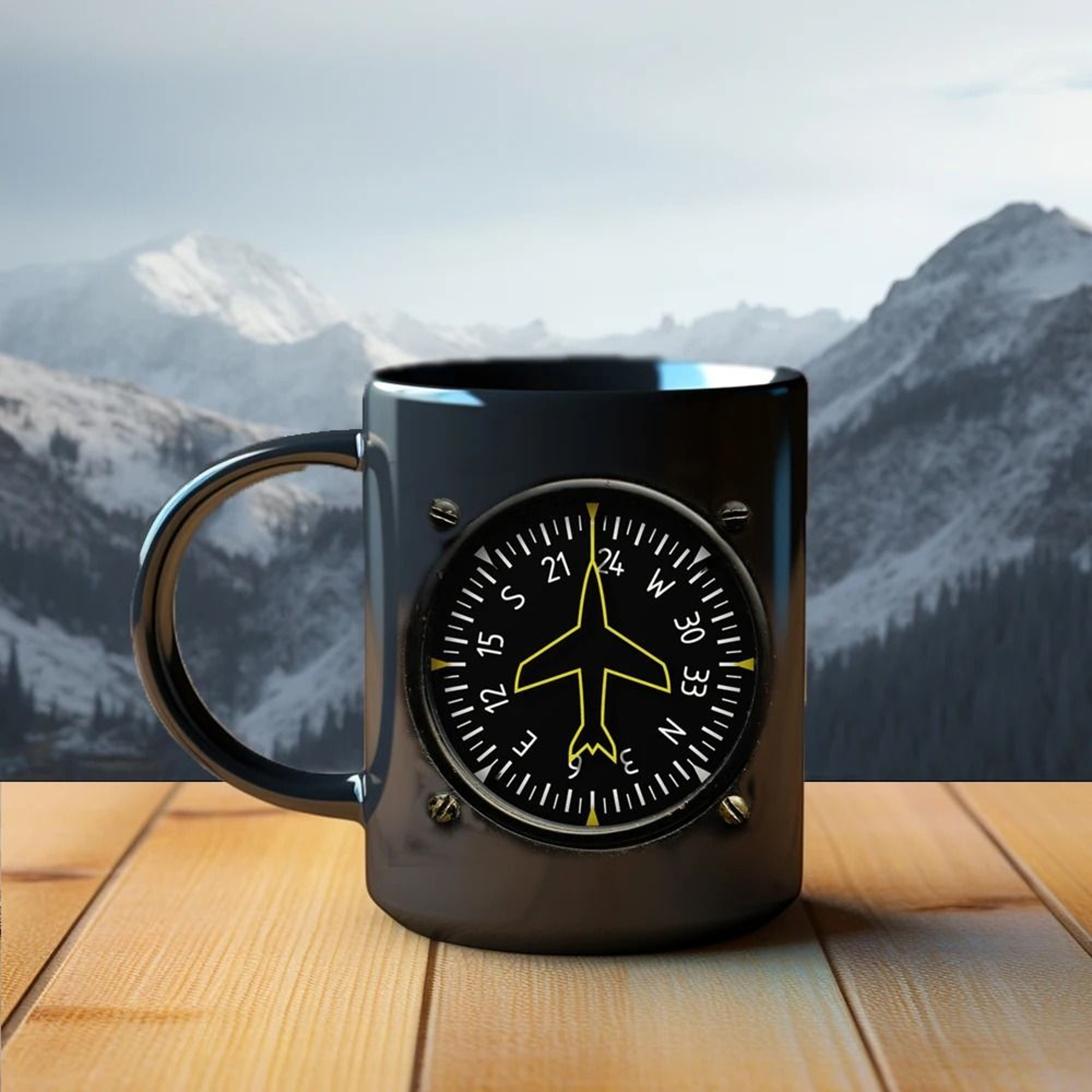 Spaceship Instrument Panel Ceramic Coffee Mug Sci Fi Novelty Cup 8