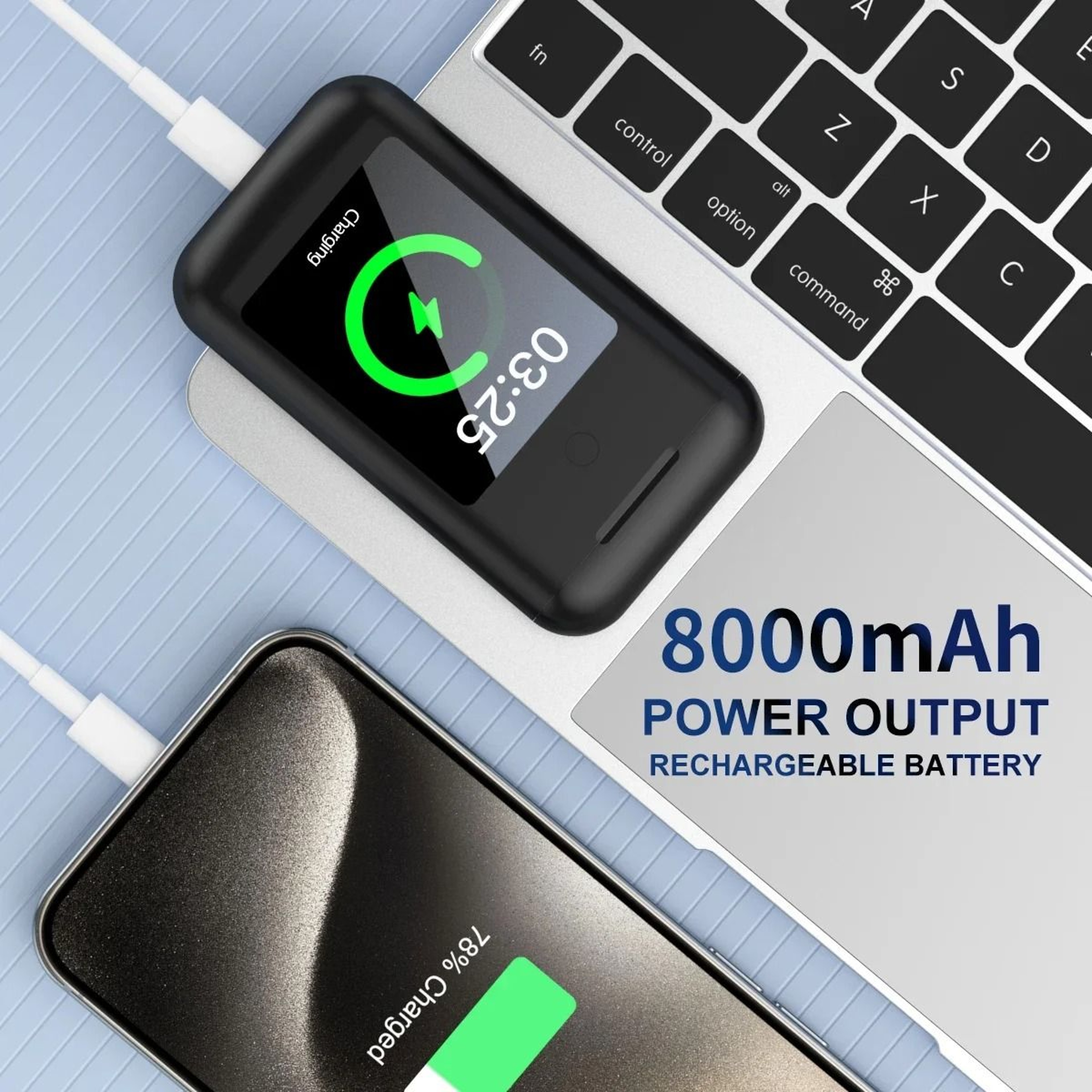 Bluetooth Wireless Earbuds With Touch Screen Charging Case And Power Bank 6