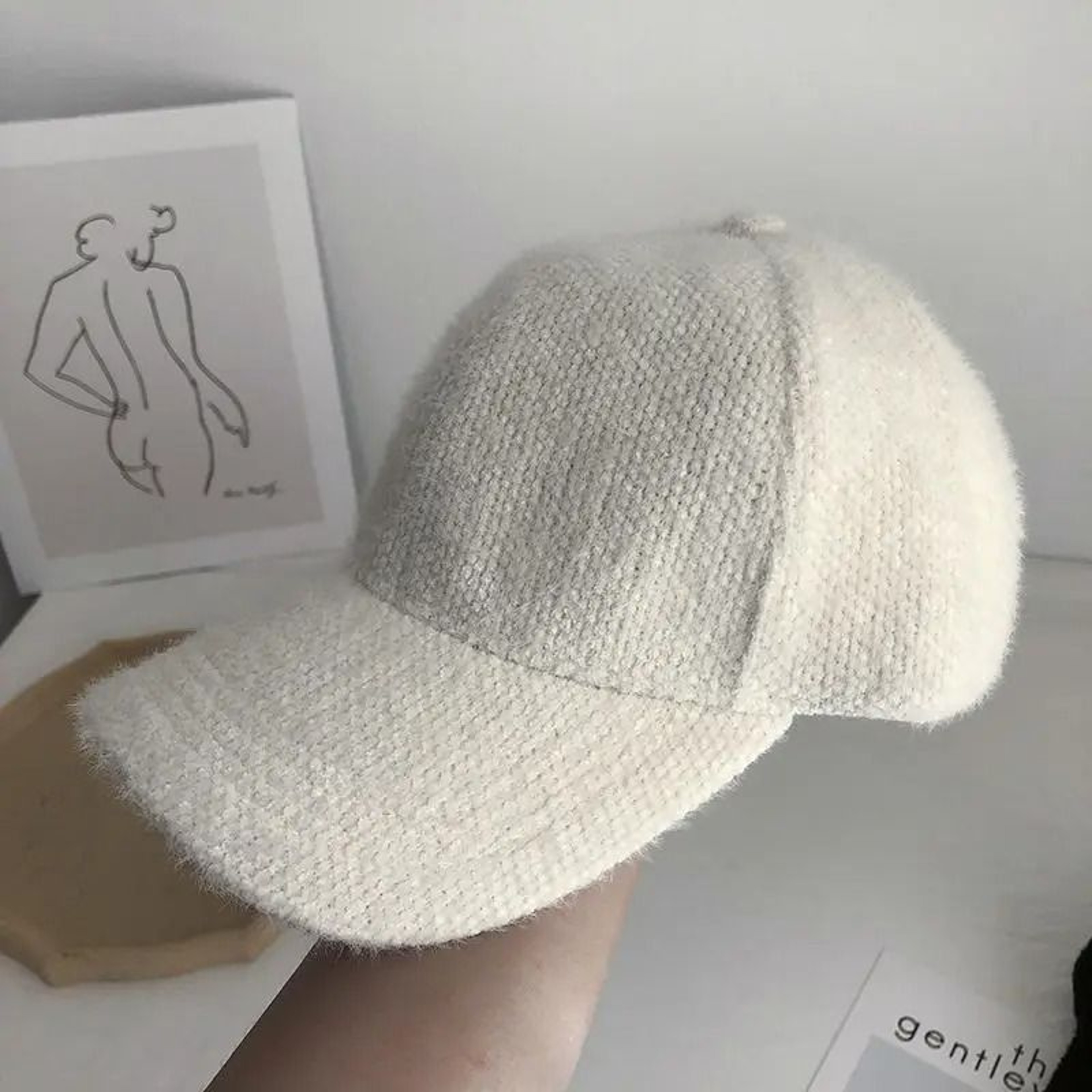 Winter Duckbill Cap Korean Style Solid Color Warm Baseball Hat 2