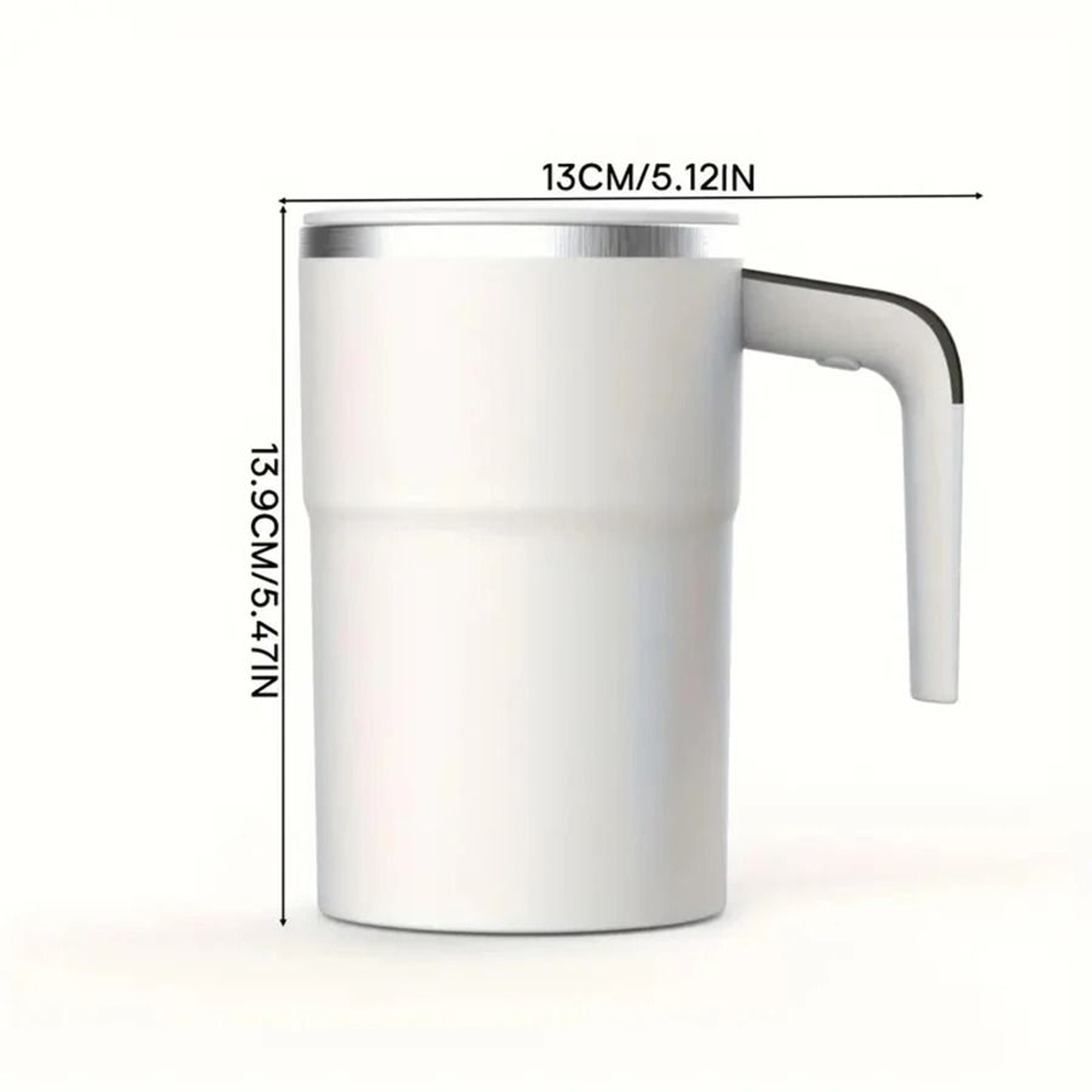 Digital Temperature Self Stirring Coffee Mug Automatic Magnetic Mixing Cup 7