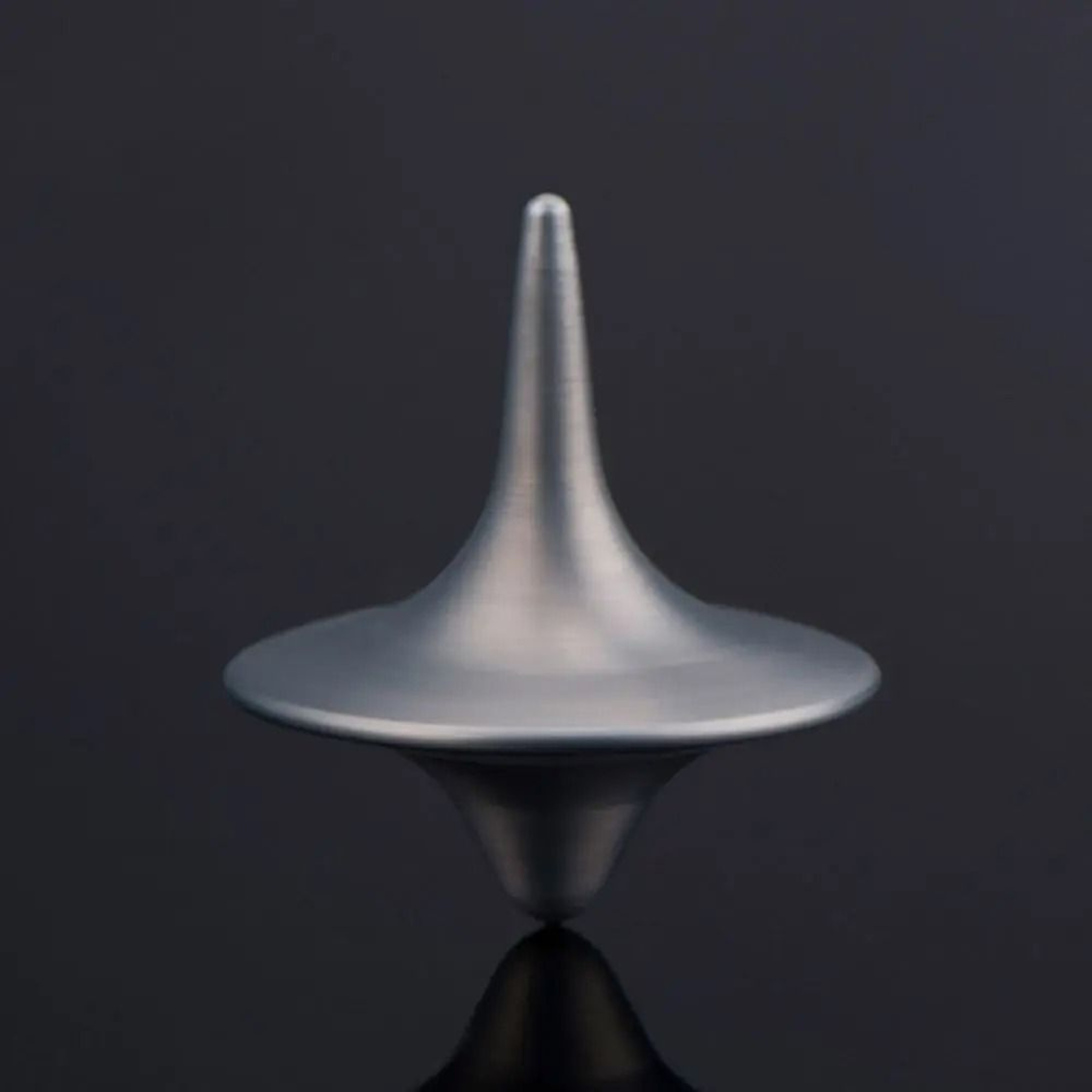Silver Precision Metal Spinning Top Movie Totem Style Desk Toy 12