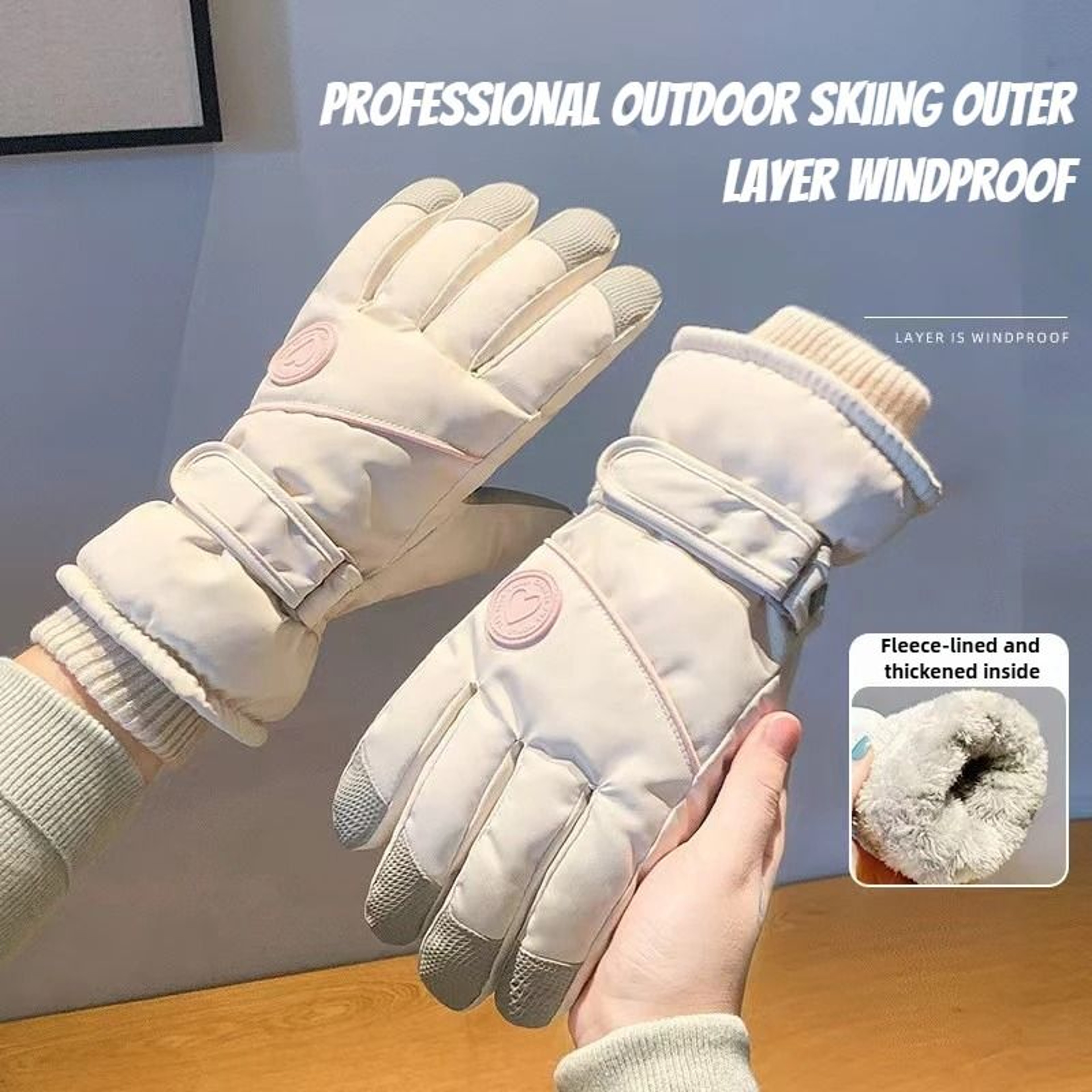 ArcticRide Women Winter Ski Gloves Fleece Lined Touchscreen Riding Gloves 0