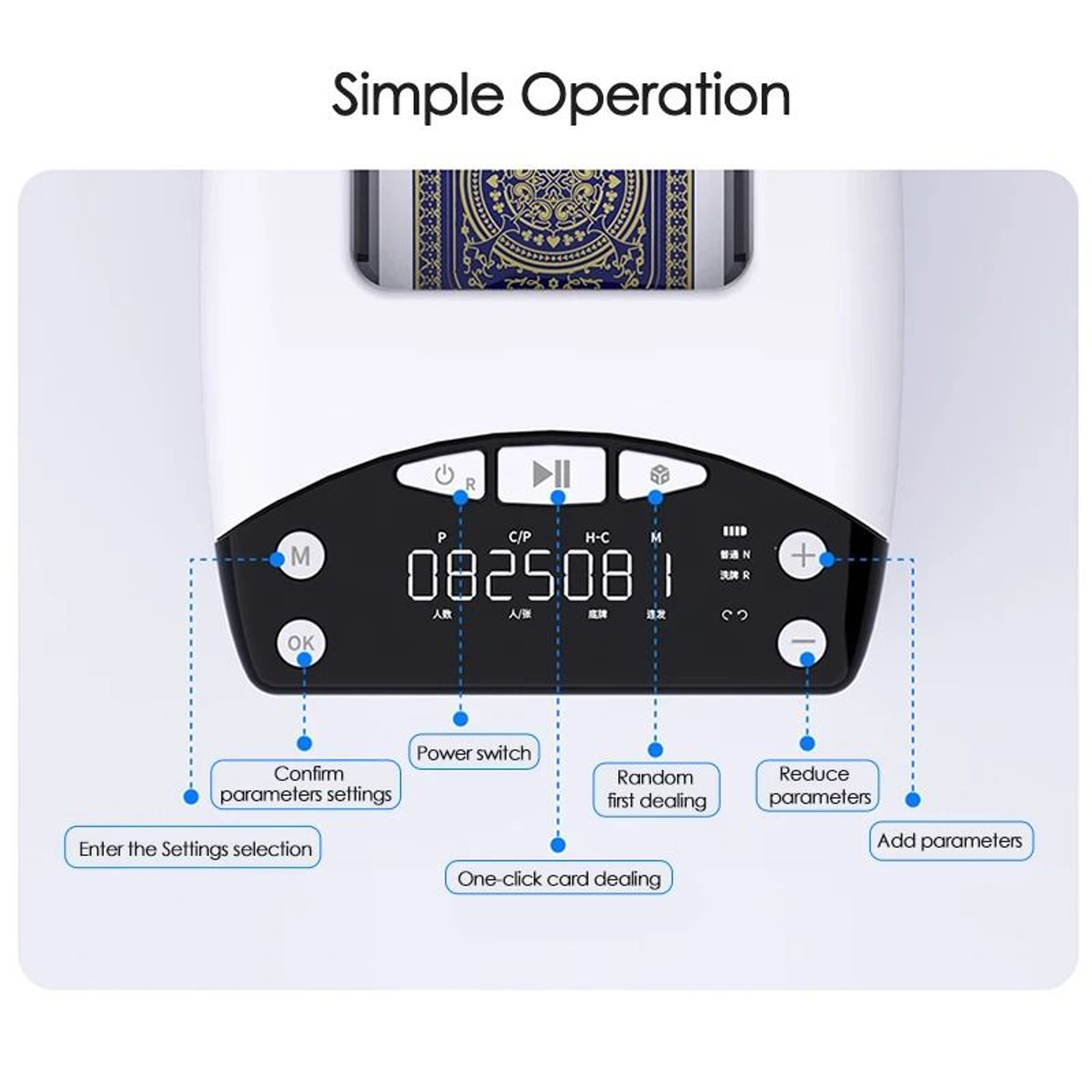 ProDeal Rechargeable Automatic Card Dealer Machine With Adjustable Speed 4