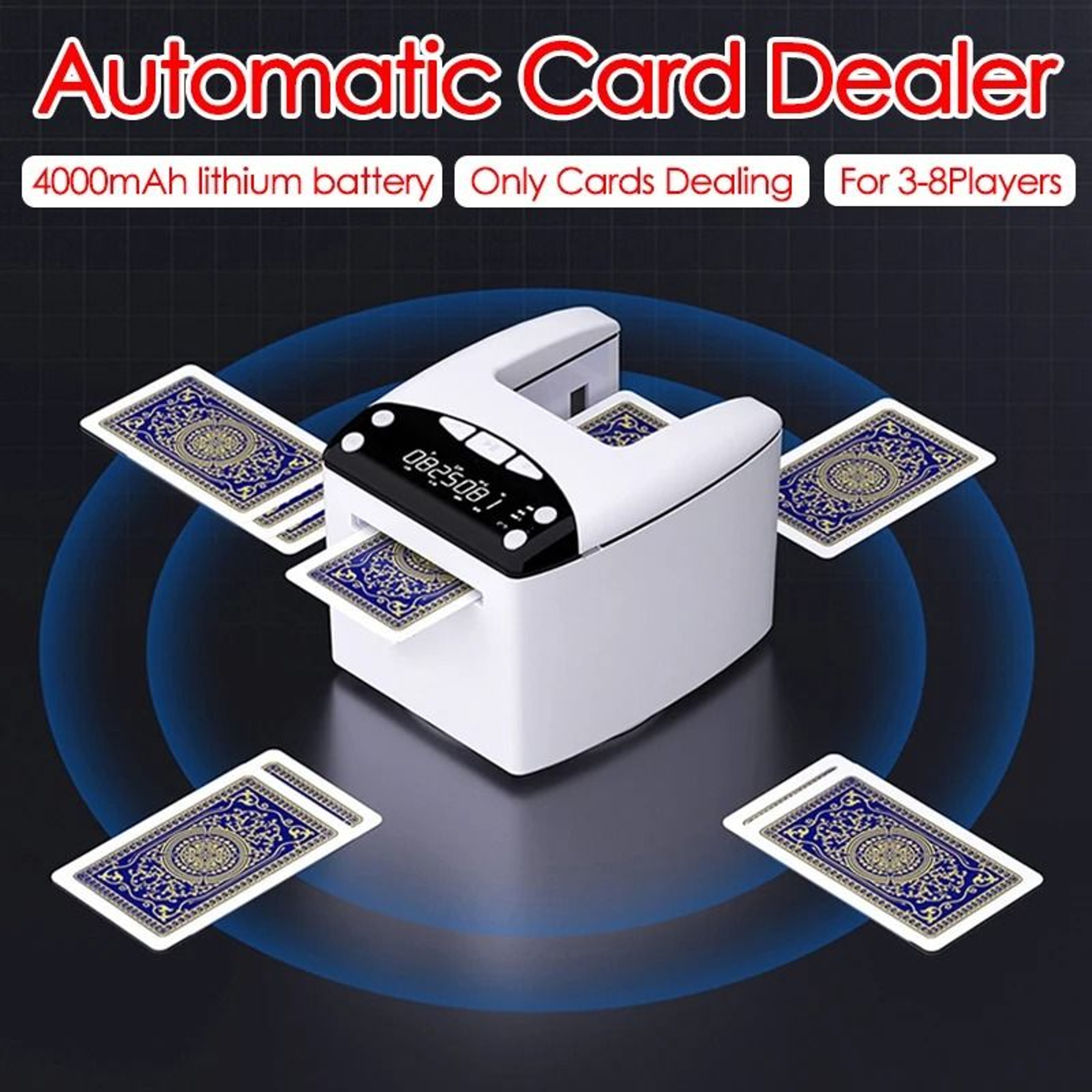 ProDeal Rechargeable Automatic Card Dealer Machine With Adjustable Speed 6