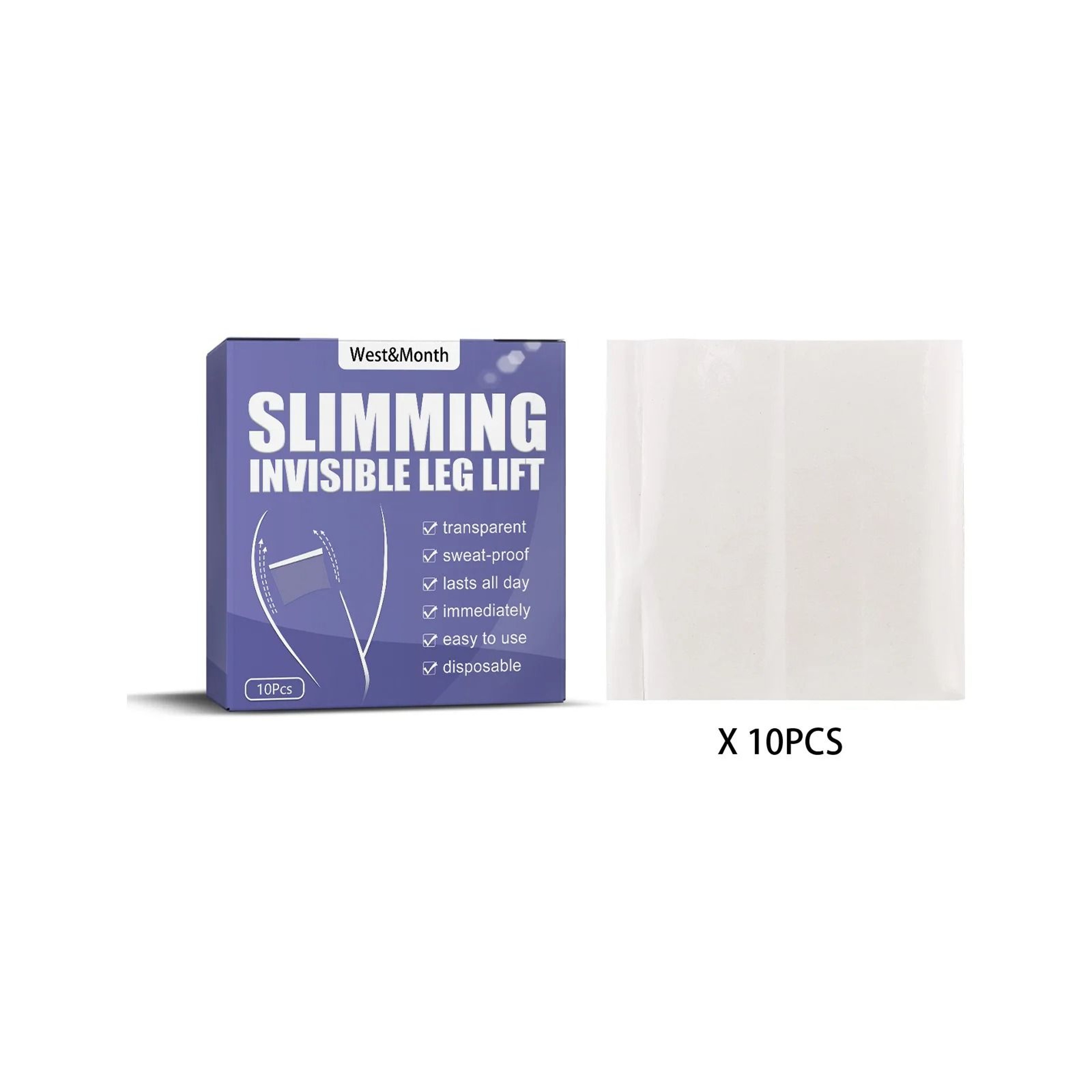 ComfortGuard Invisible Anti Chafing Thigh Patches 10 Piece Set 1