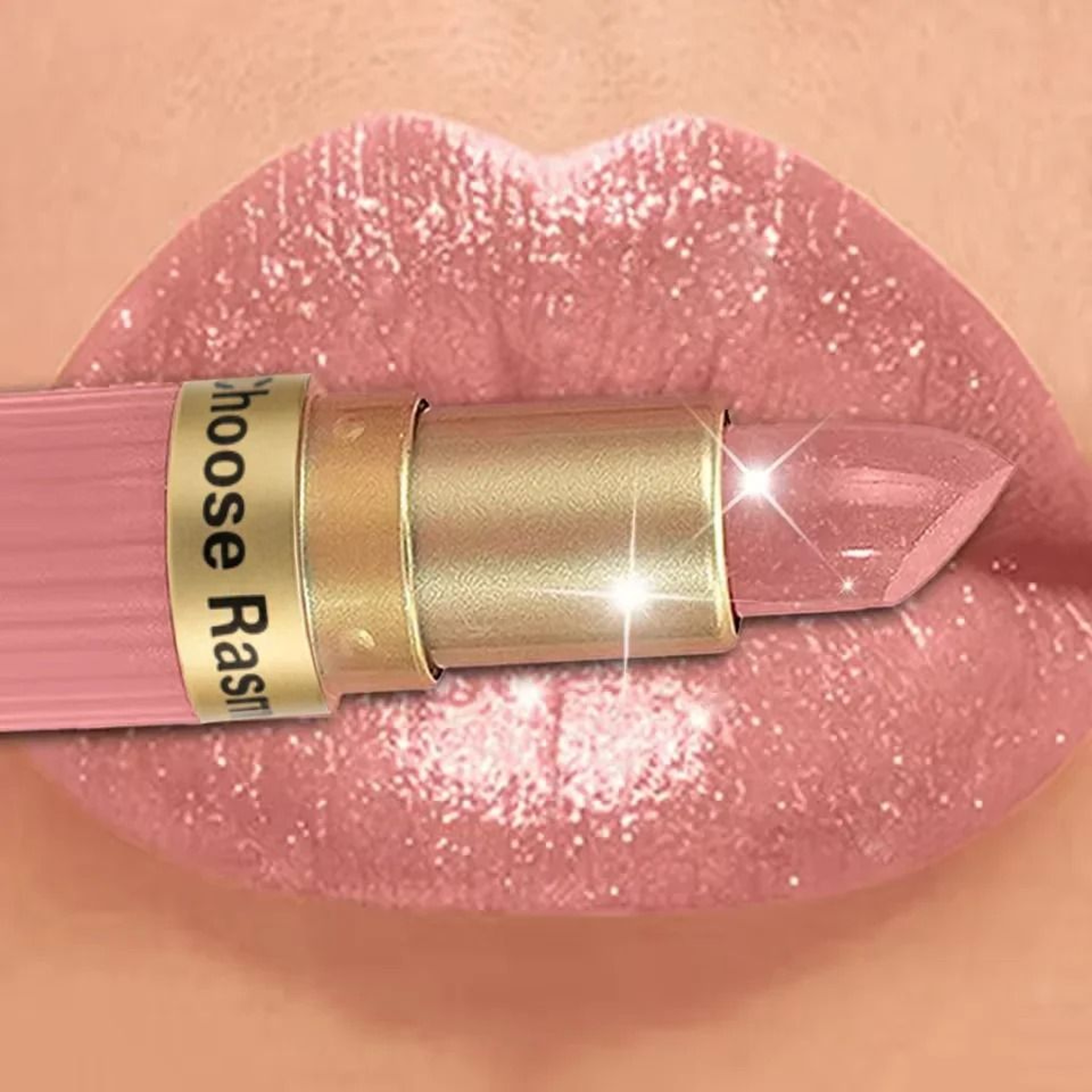 GlamAura Pearlescent Pink Metallic Glitter Lipstick Waterproof Matte Shimmer 11