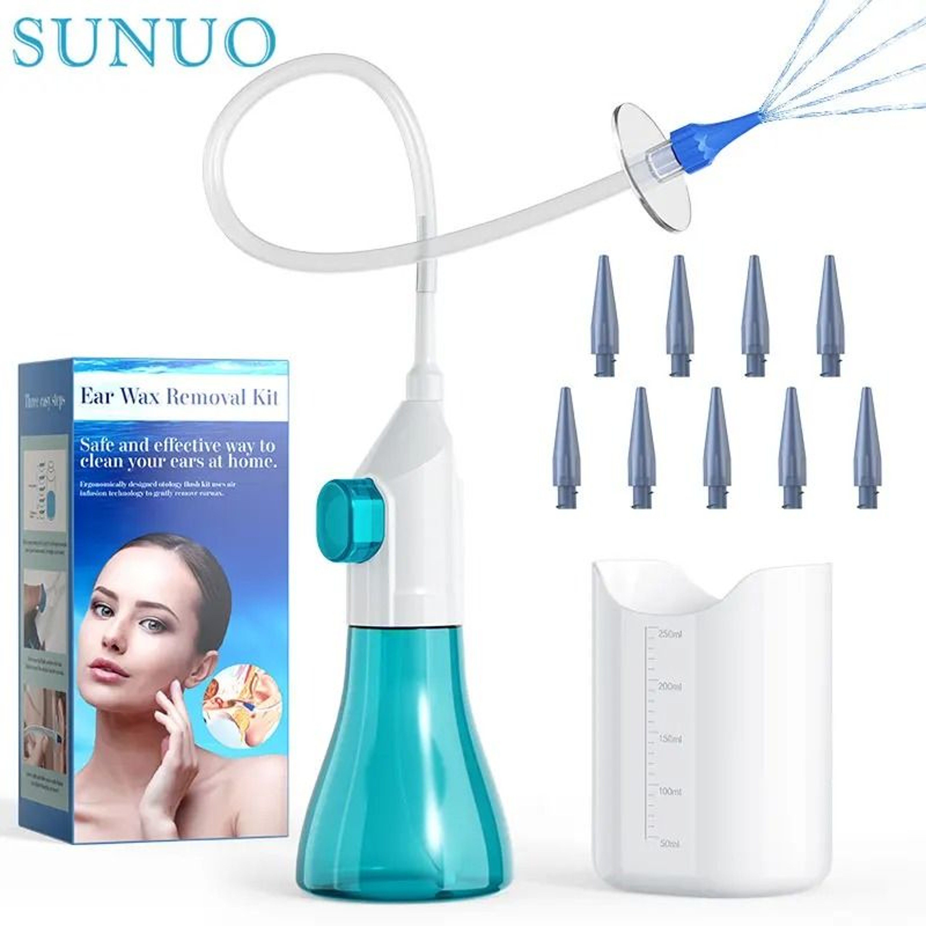 ClearFlow Manual Ear Irrigation Kit Safe Ear Wax Removal System 0