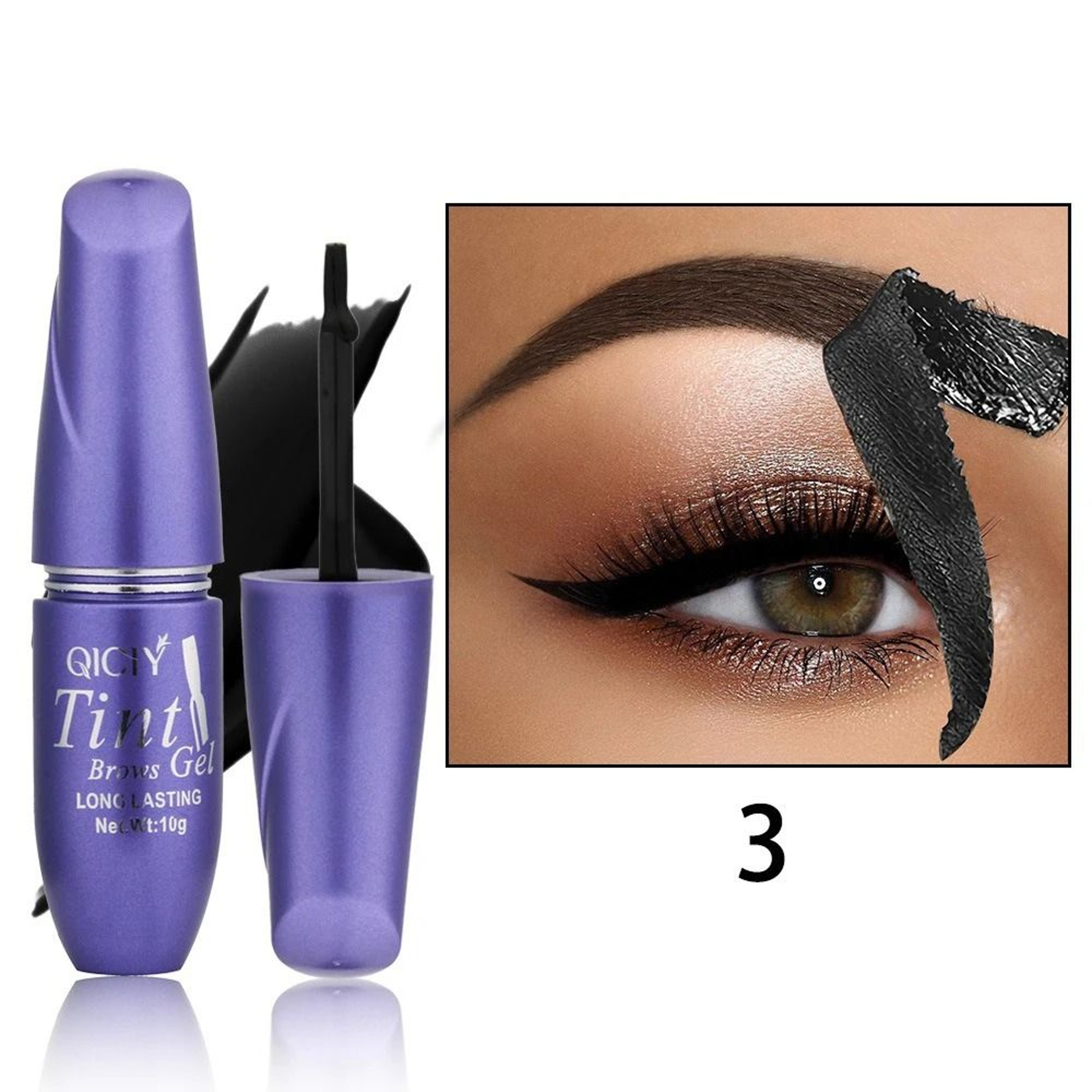 BrowStay Peel Off Eyebrow Gel Tint Semi Permanent Waterproof Formula 3
