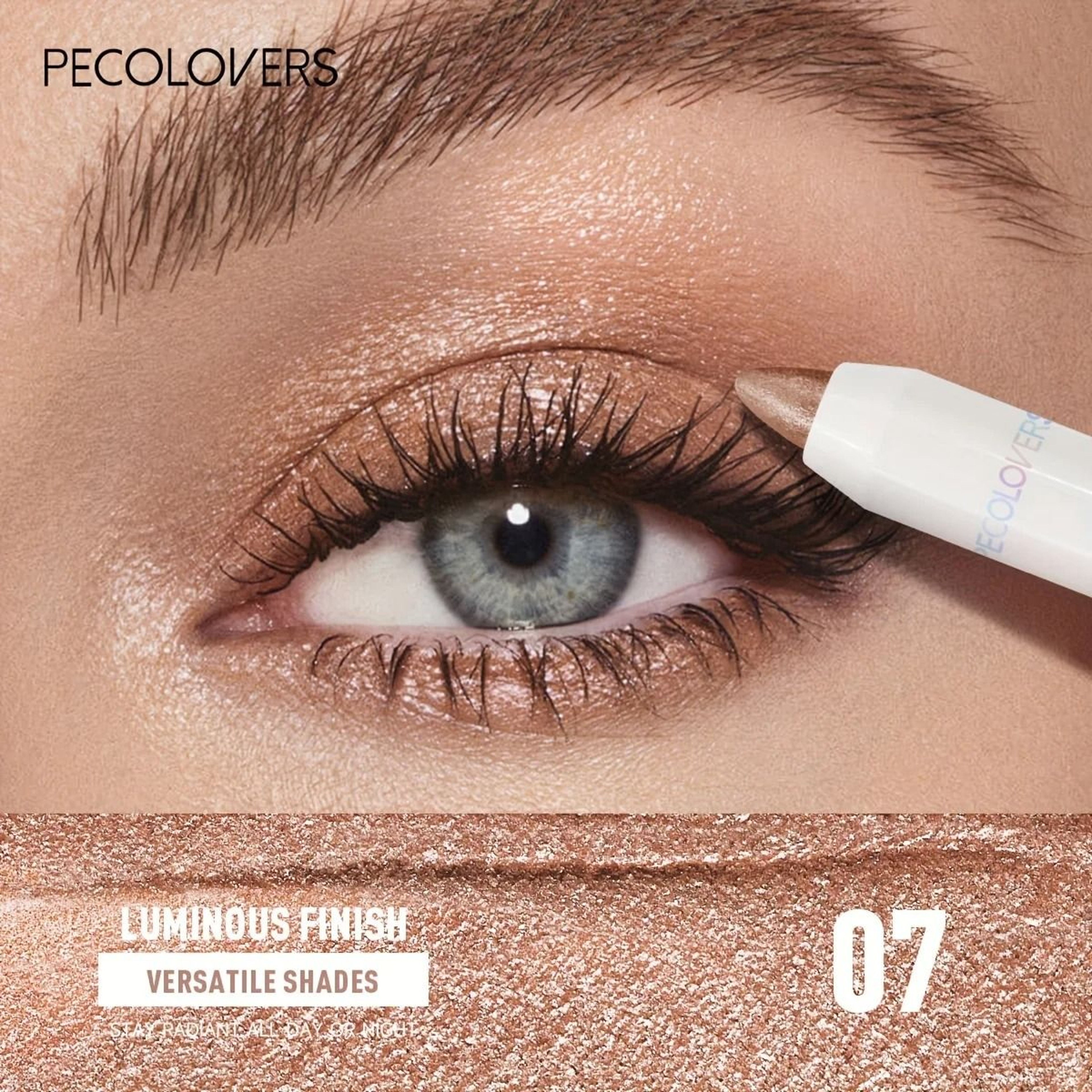 GlowSwipe Waterproof Eyeshadow Stick High Pigment Shimmer Matte Crayon 6