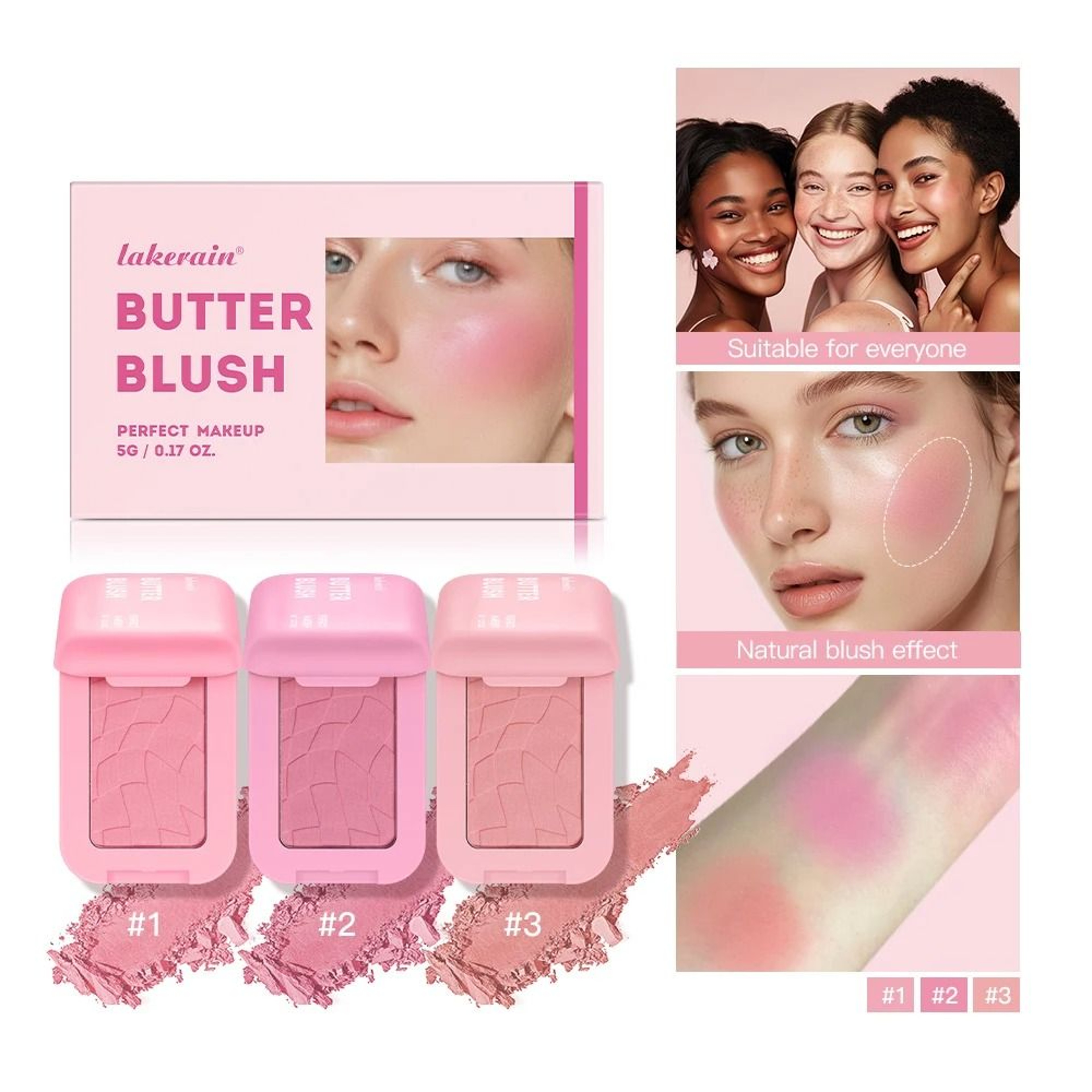 Radiant Glow 12HR Long Lasting Vegan Powder Blush 0