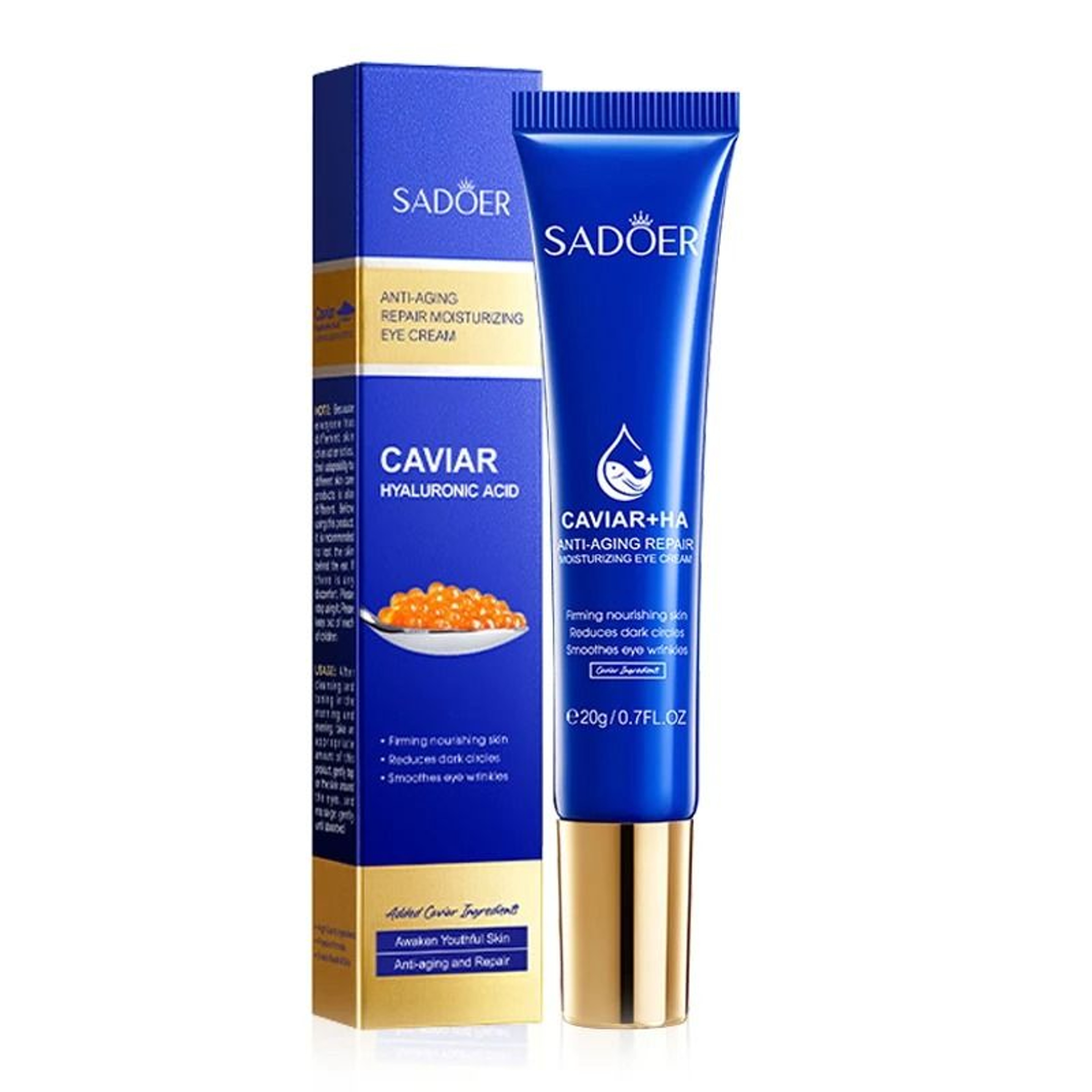 SADOER Caviar Hyaluronic Acid Eye Cream For Dark Circles And Firming 0