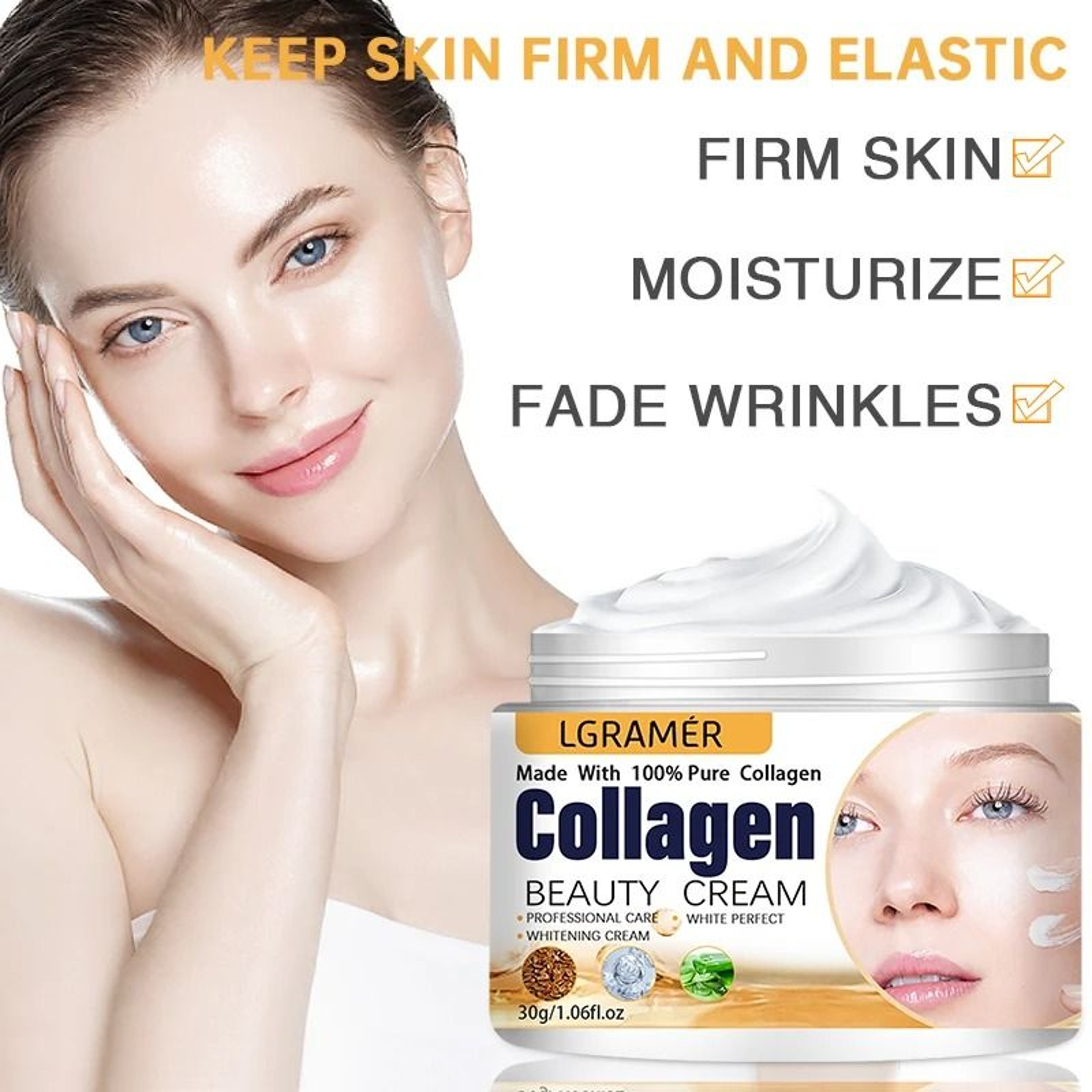 Korean Collagen Anti Wrinkle Cream For Face And Eye Lifting Care 8