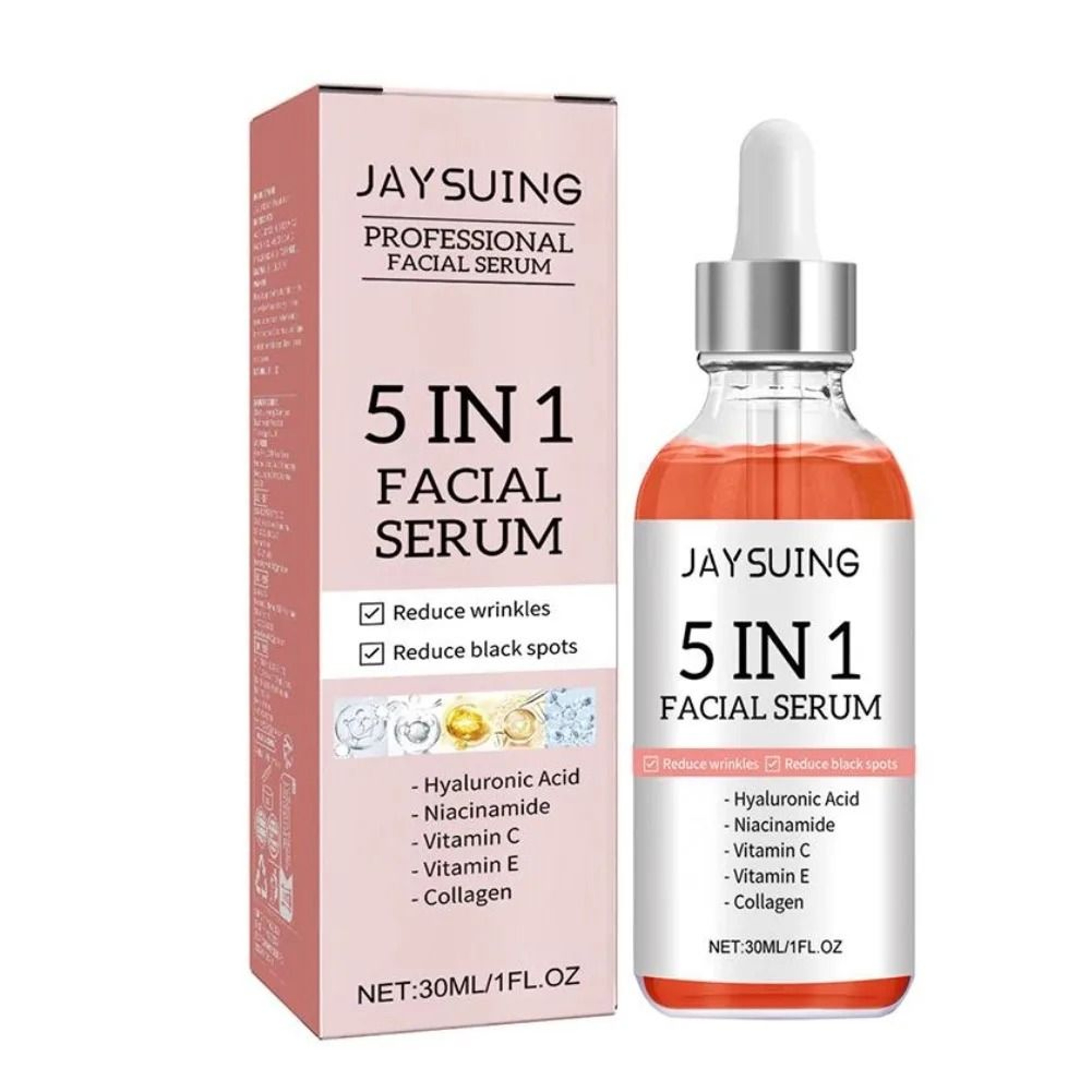 5 In 1 Vitamin C Hyaluronic Acid Firming Face Serum 0