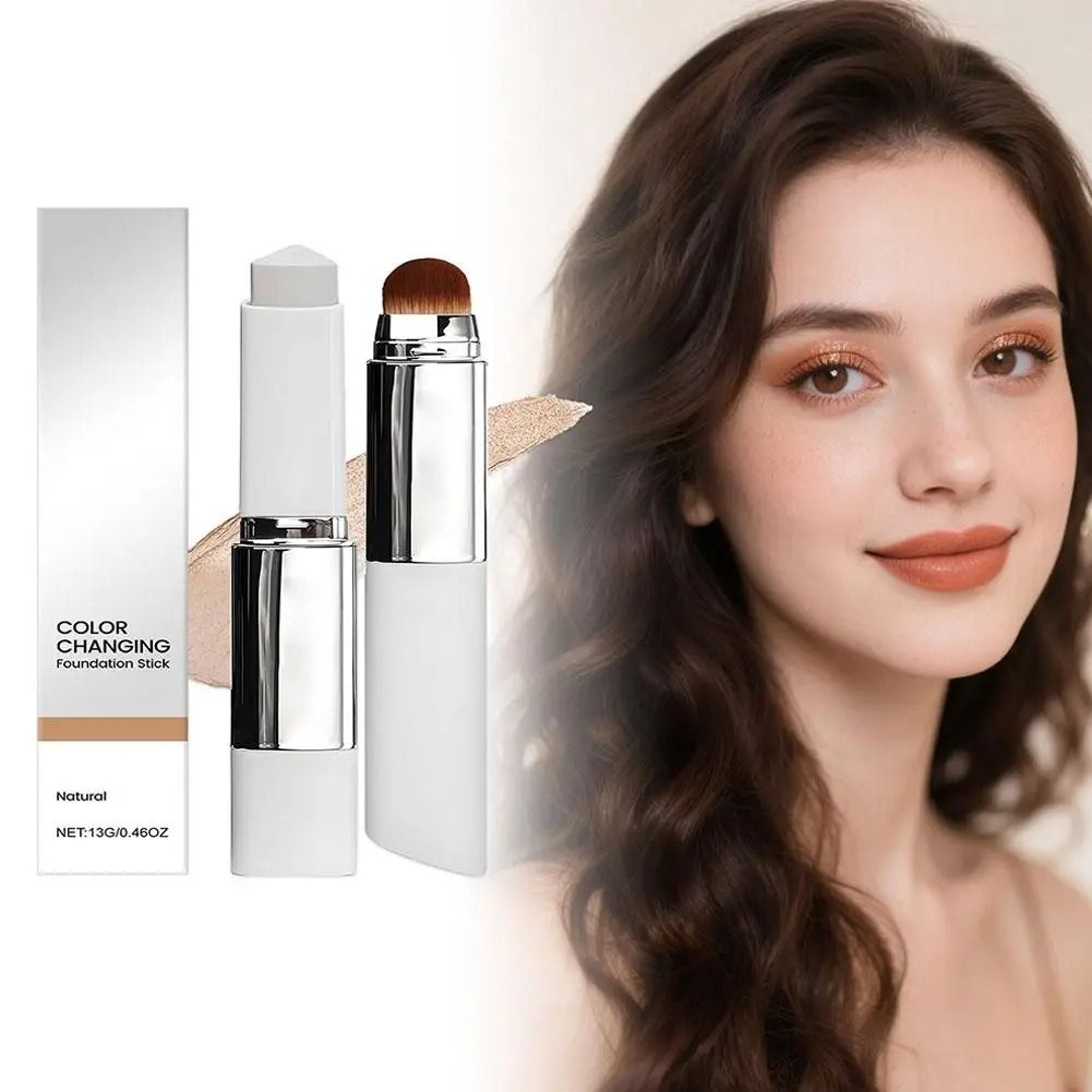 2 In 1 Color Changing Foundation Stick Lightweight Moisturizing Formula 7