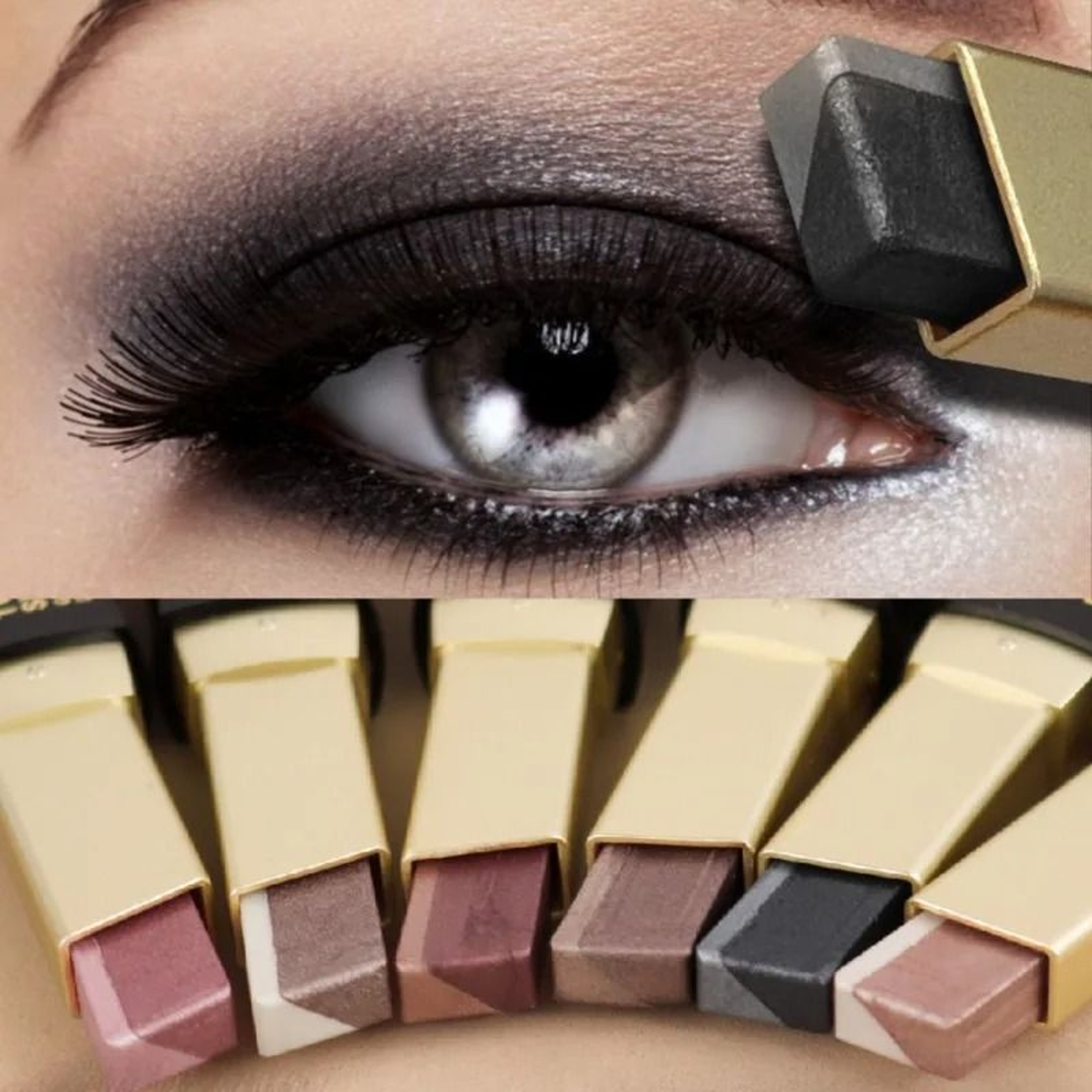 Dual Tone Pearlescent Eyeshadow Stick Waterproof Long Lasting 11