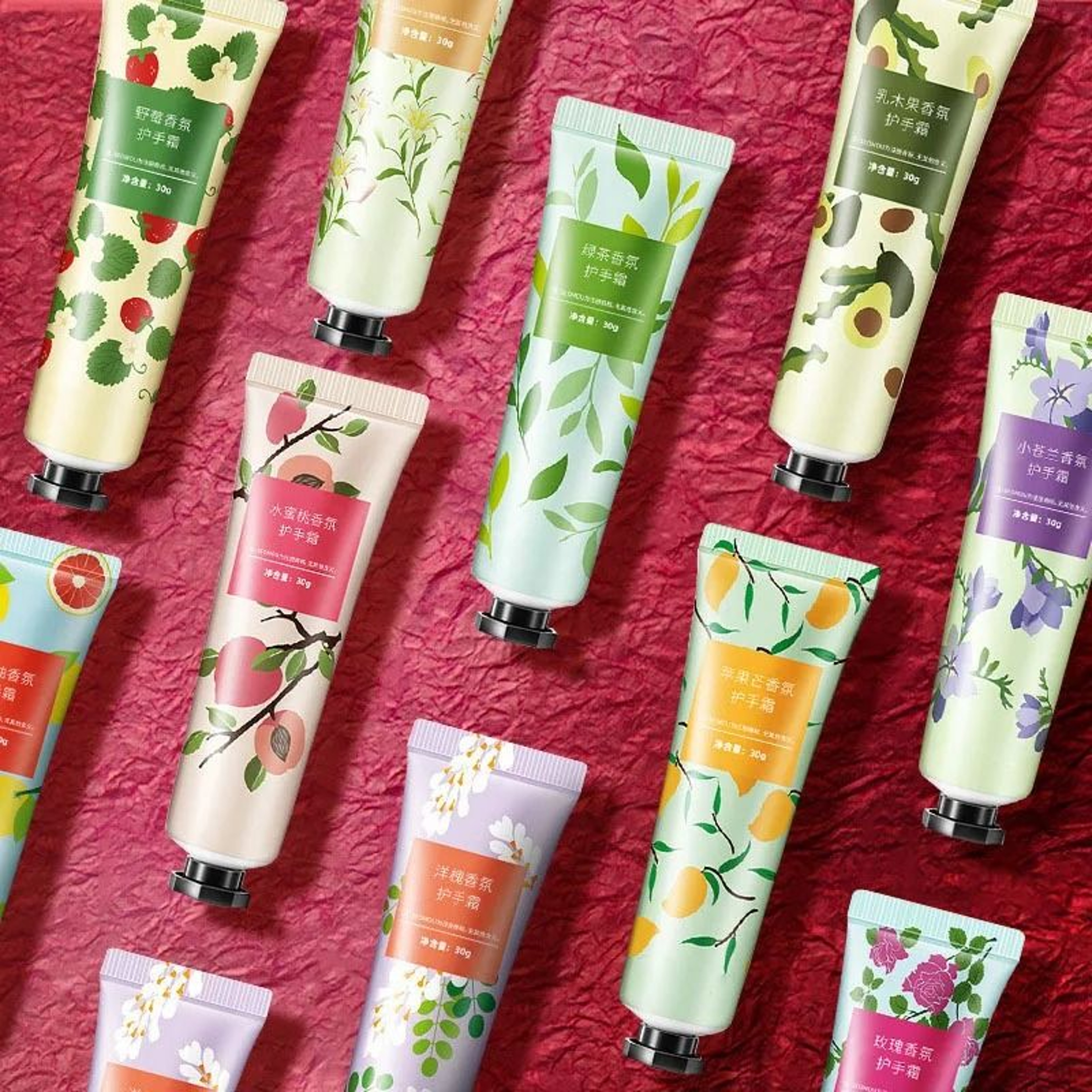 Fruity Flowery Moisturizing Hand Cream Set 10 Piece Nourishing Repair Care 7