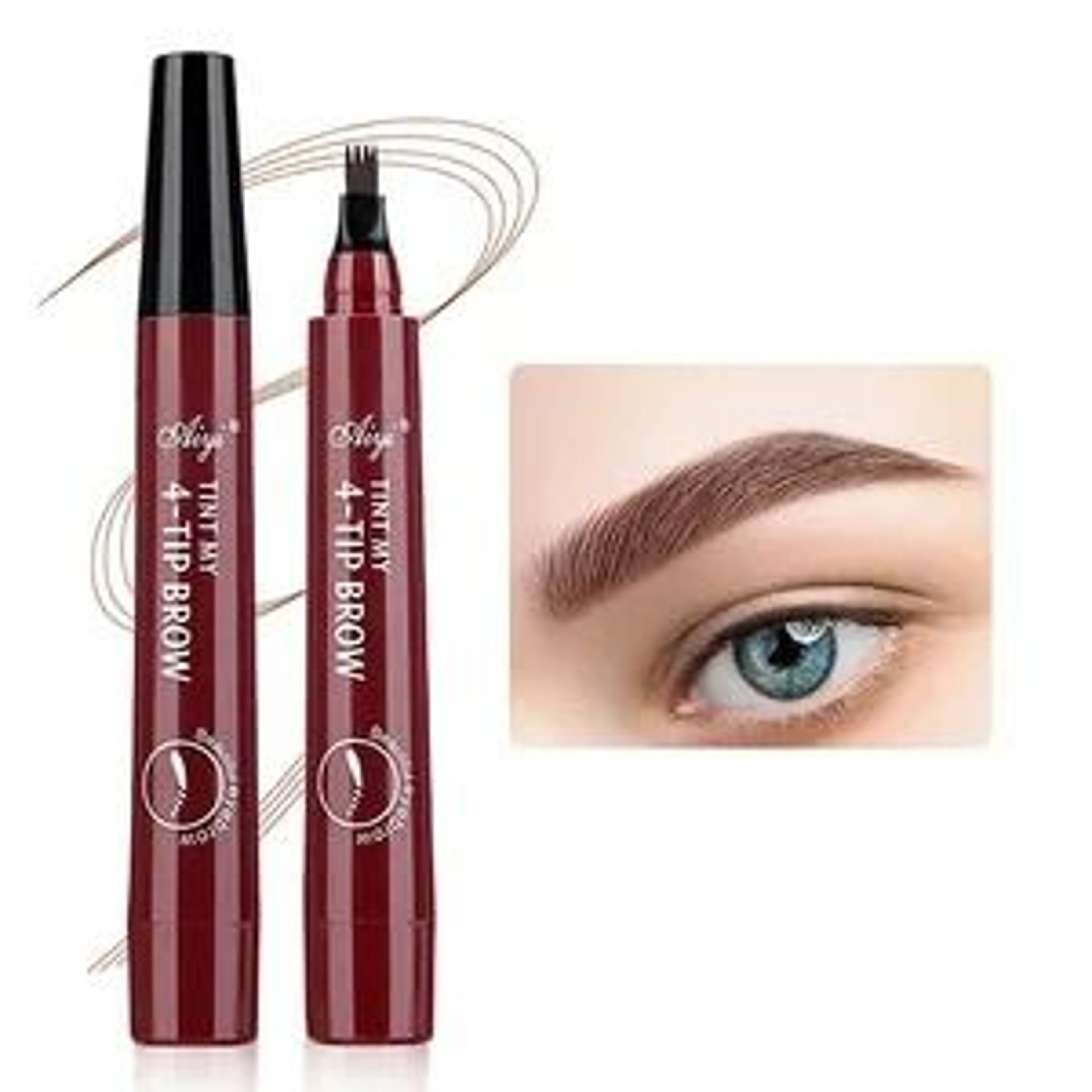 Microblading Effect Four Tip Eyebrow Pencil Long Lasting Waterproof Brow Pen 4