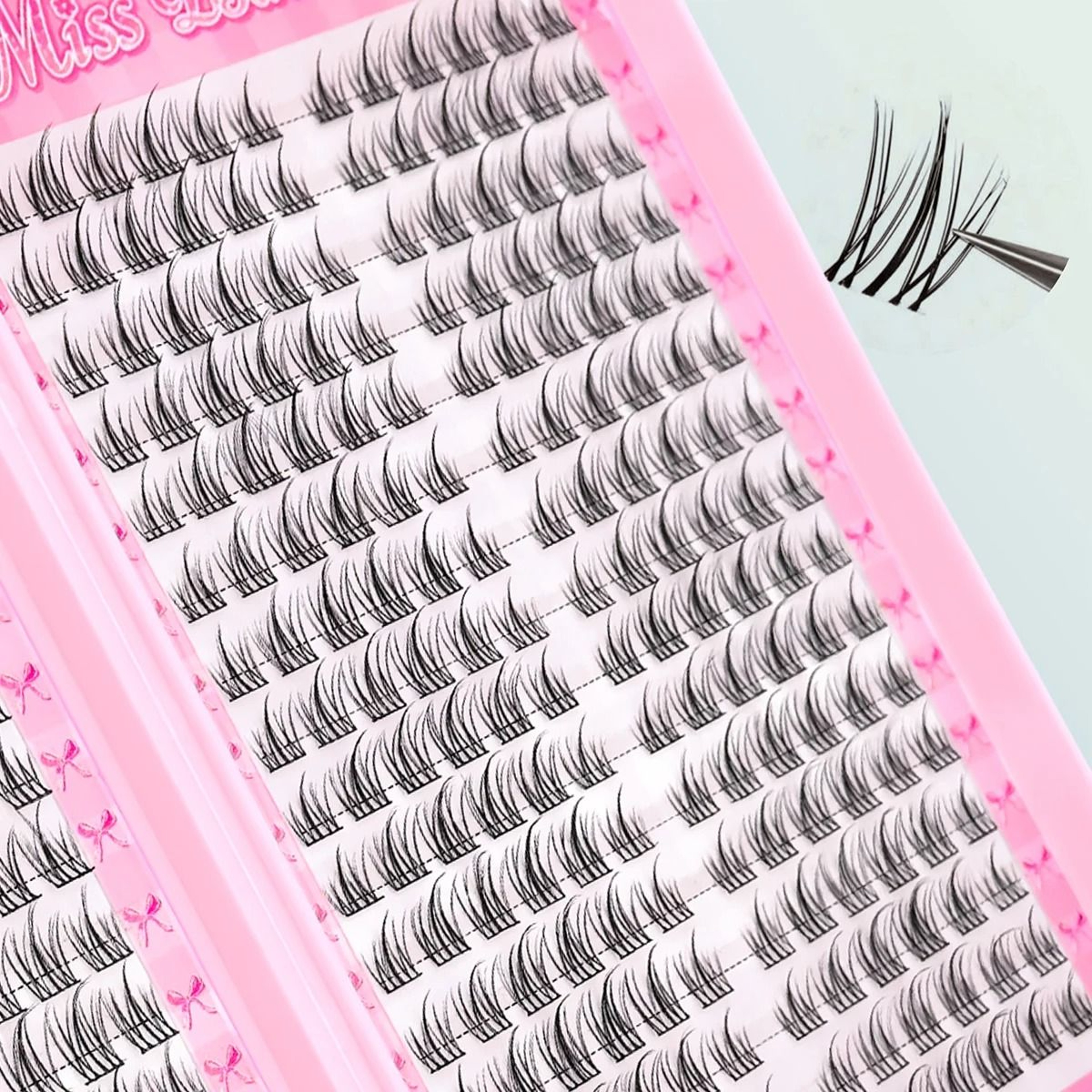 Natural C Curl Cluster False Eyelashes 320 Pieces Lightweight Reusable Lashes 4