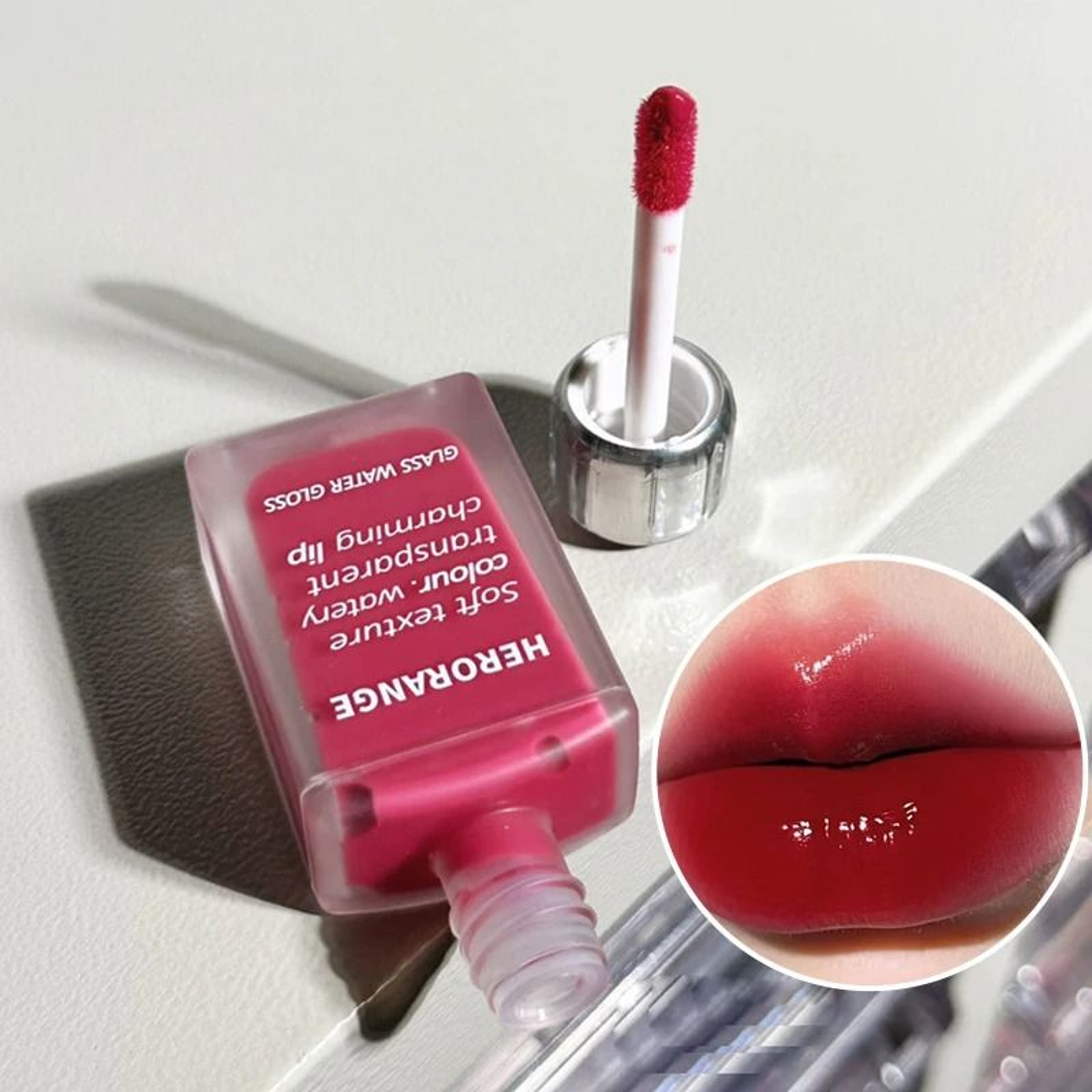 HERORANGE Glass Shine Lip Lacquer Long Wear Hydrating Lip Gloss 10