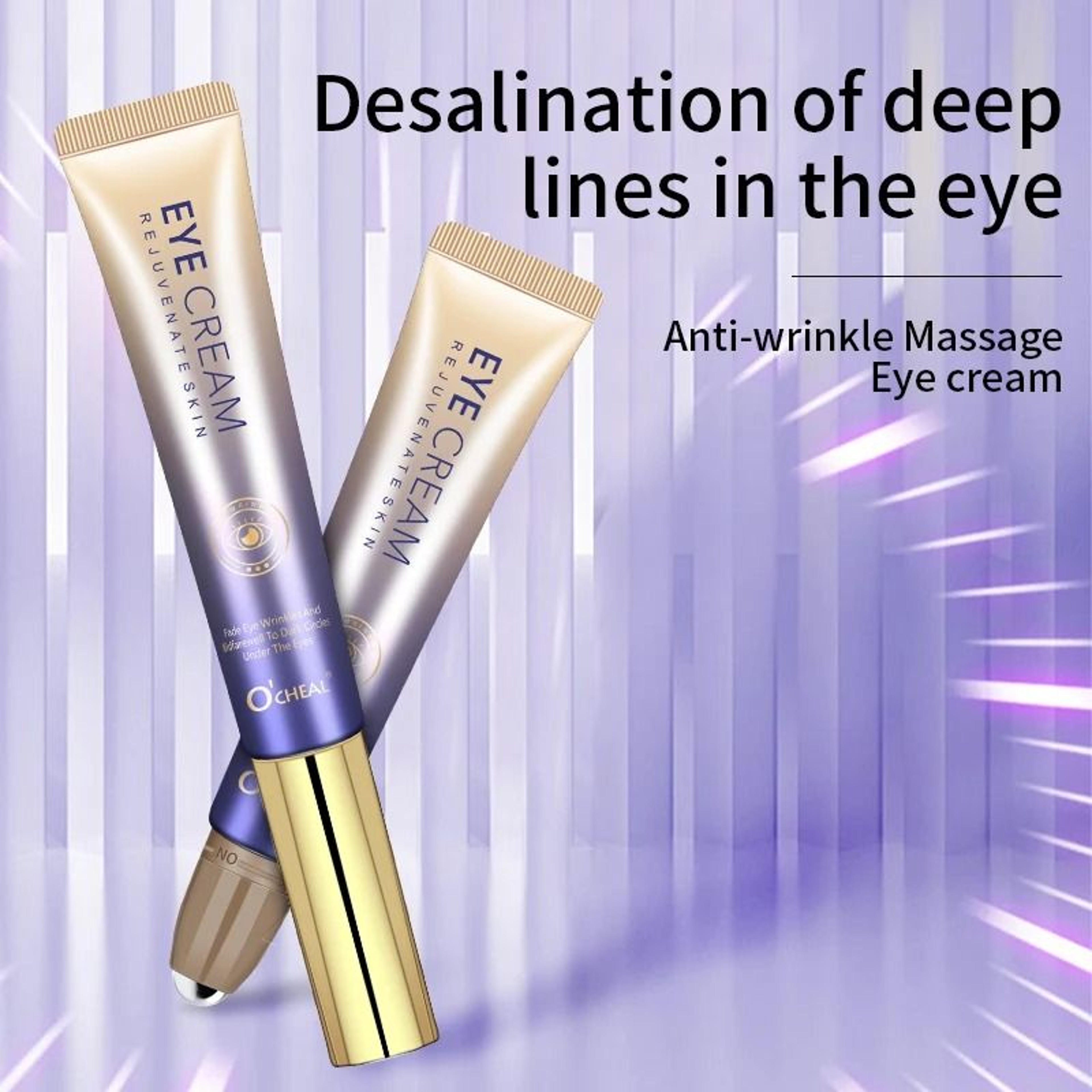 OCHEAL Hyaluronic Acid Anti Wrinkle Eye Cream With Roller Ball 2
