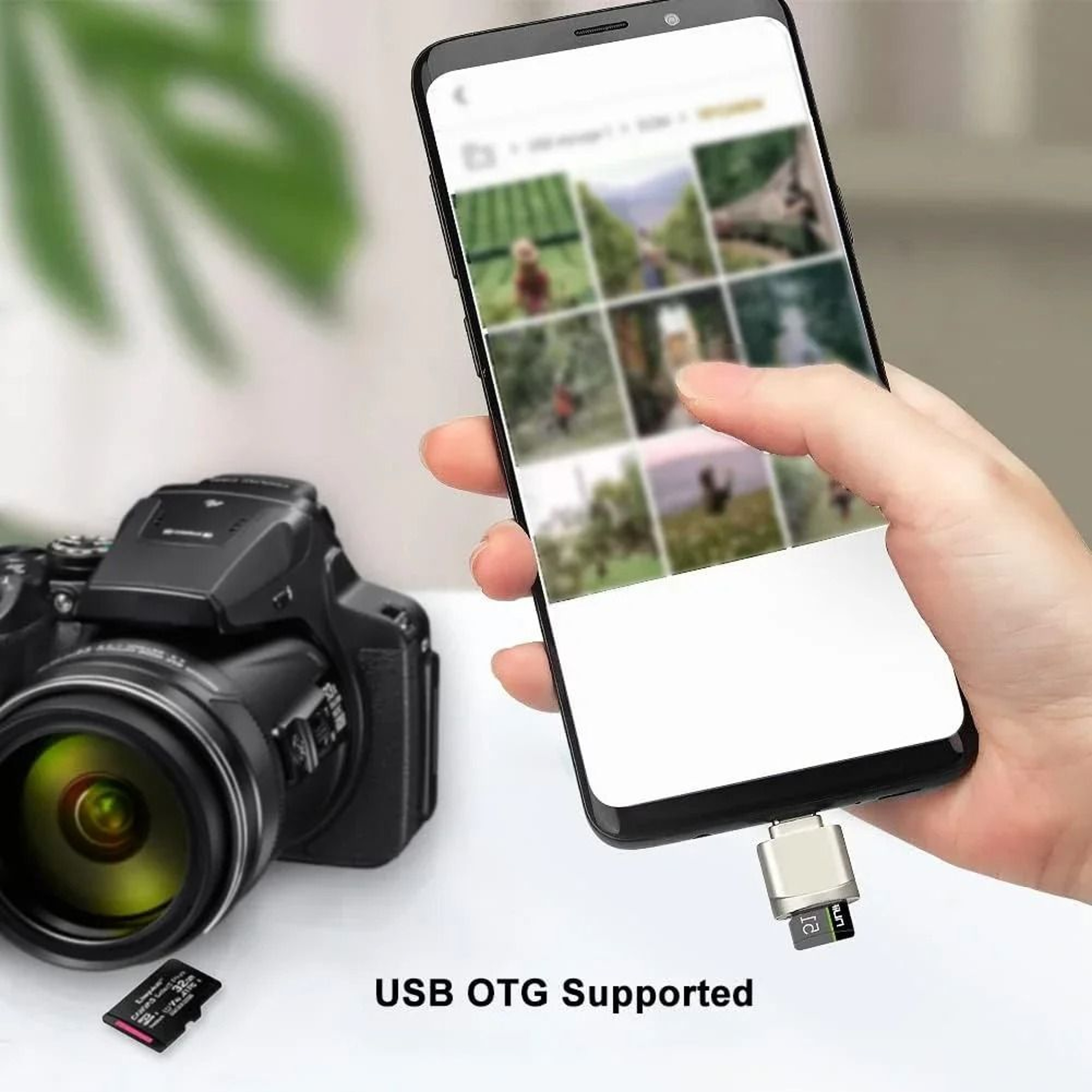 Zinc Alloy USB C SD And TF Card Reader With USB Adapter 3