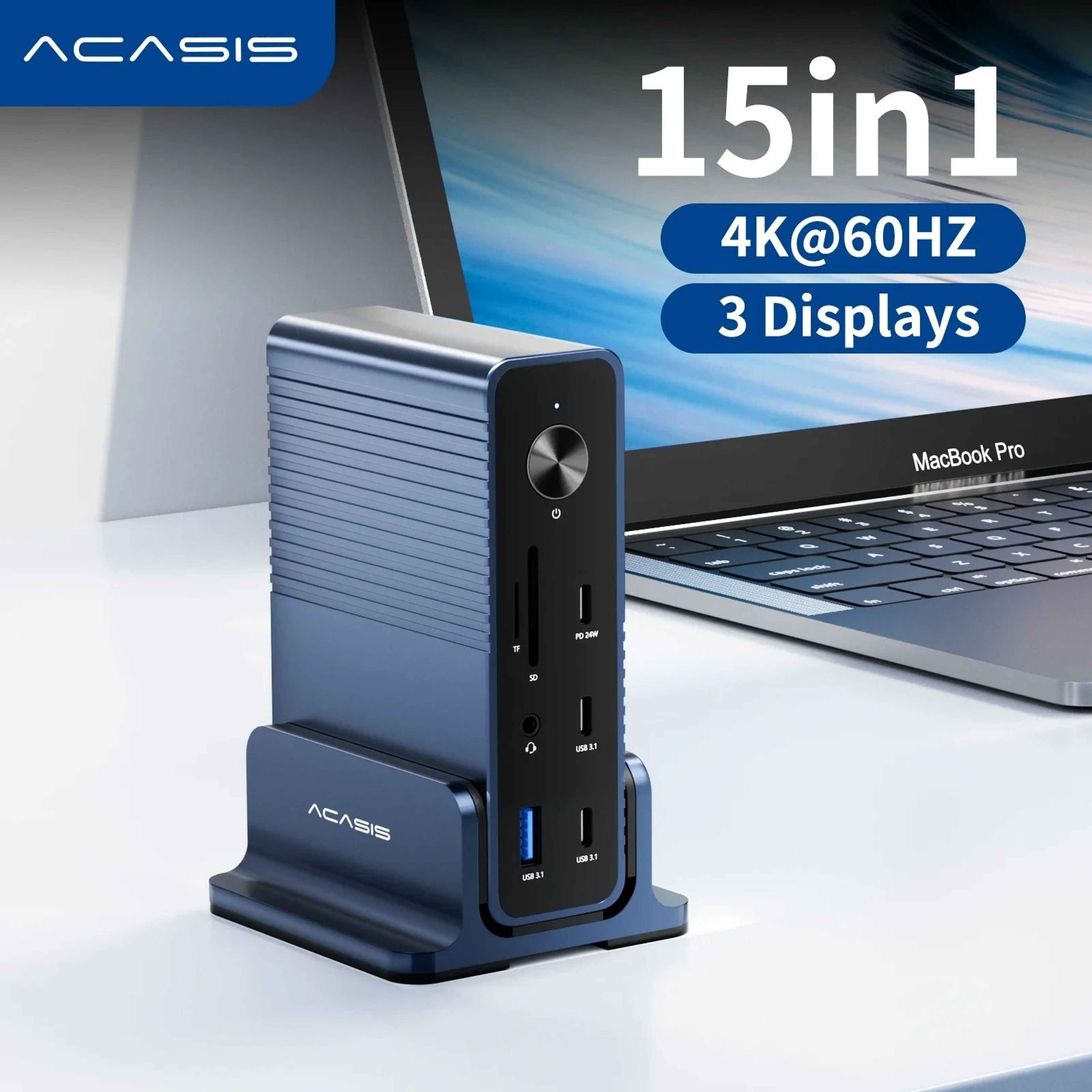 Acasis 15 In 1 USB C Docking Station With Triple 4K Display 11