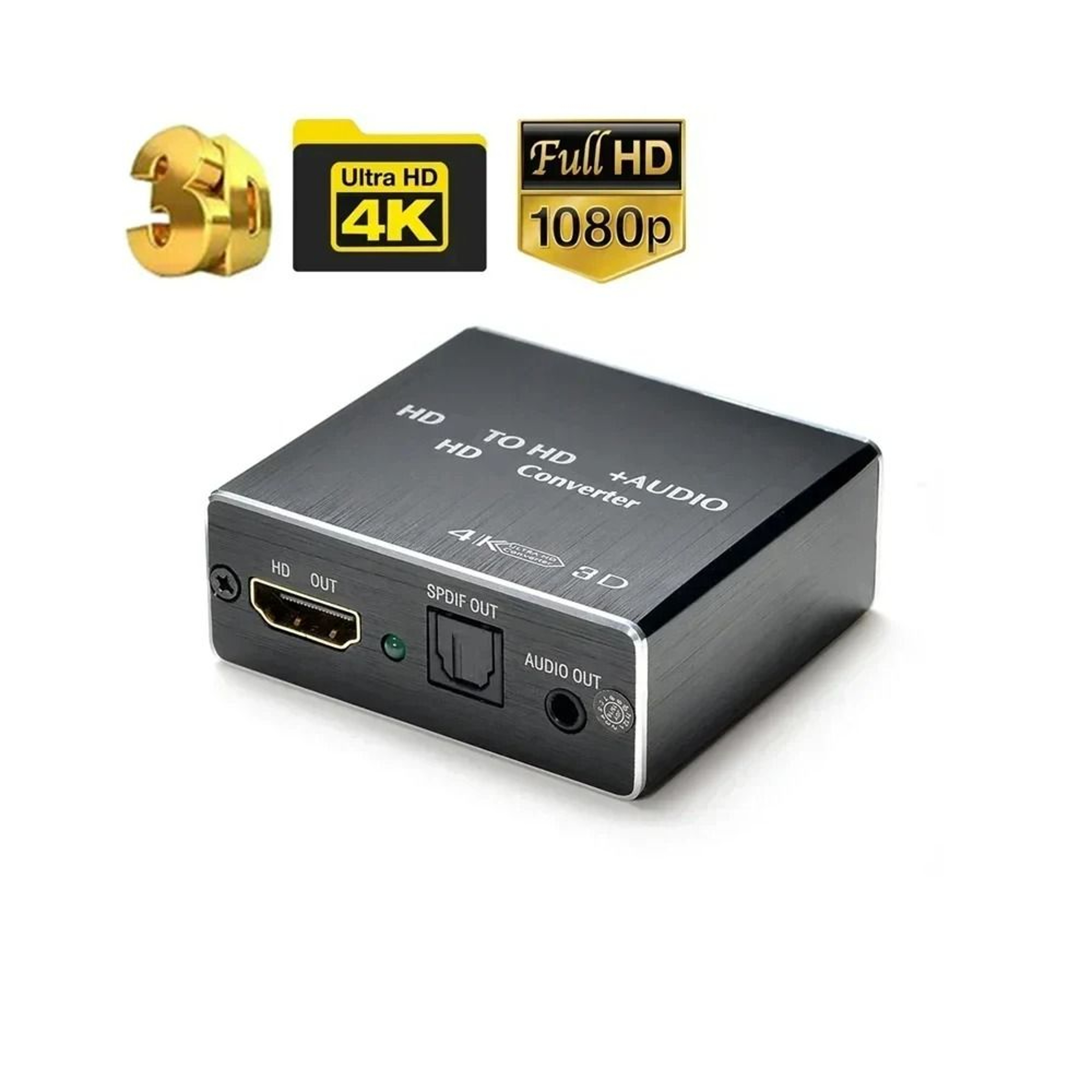 4K HDMI Audio Extractor With 35mm Stereo Output Adapter 0