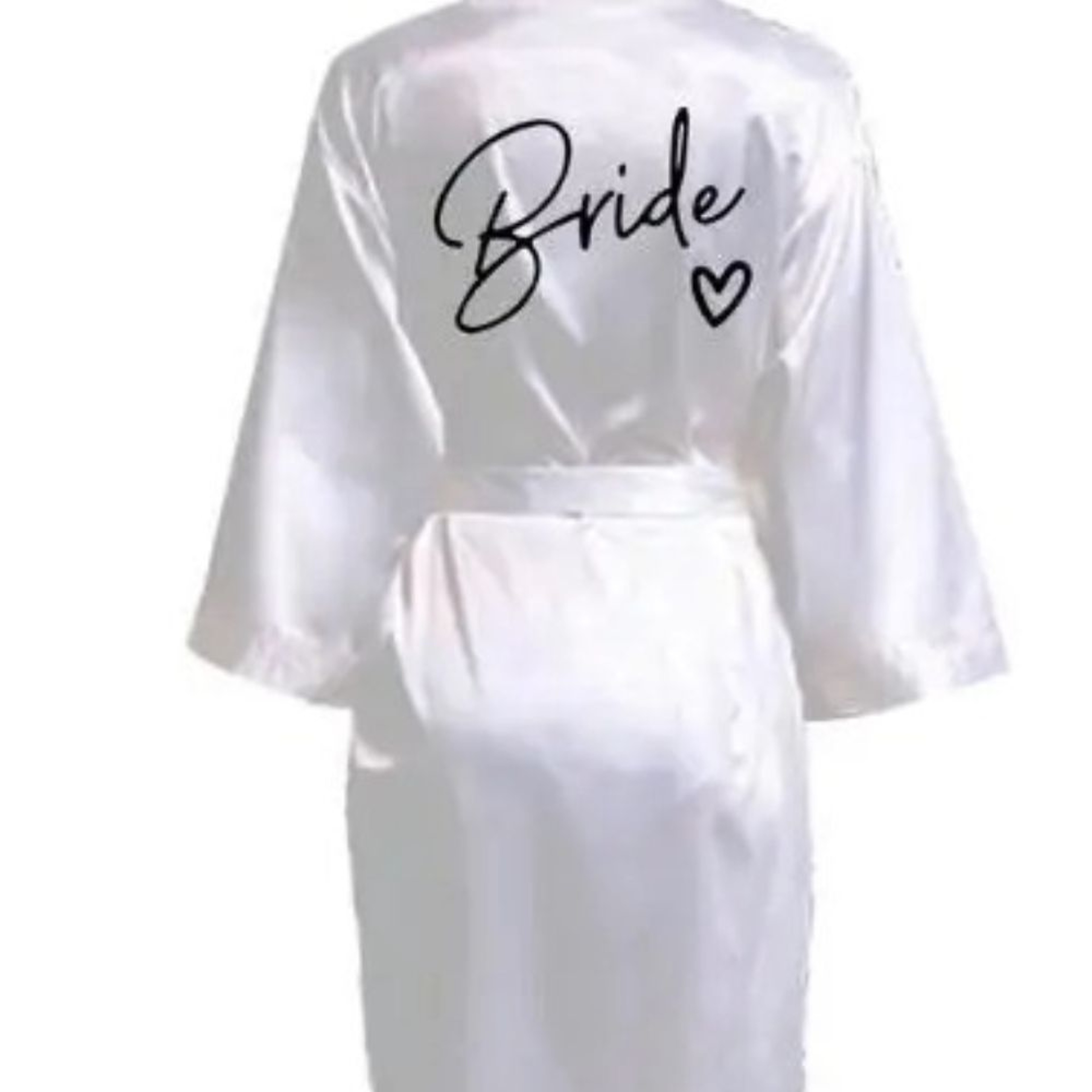 Team Bride Satin Kimono Robe For Wedding Party 1