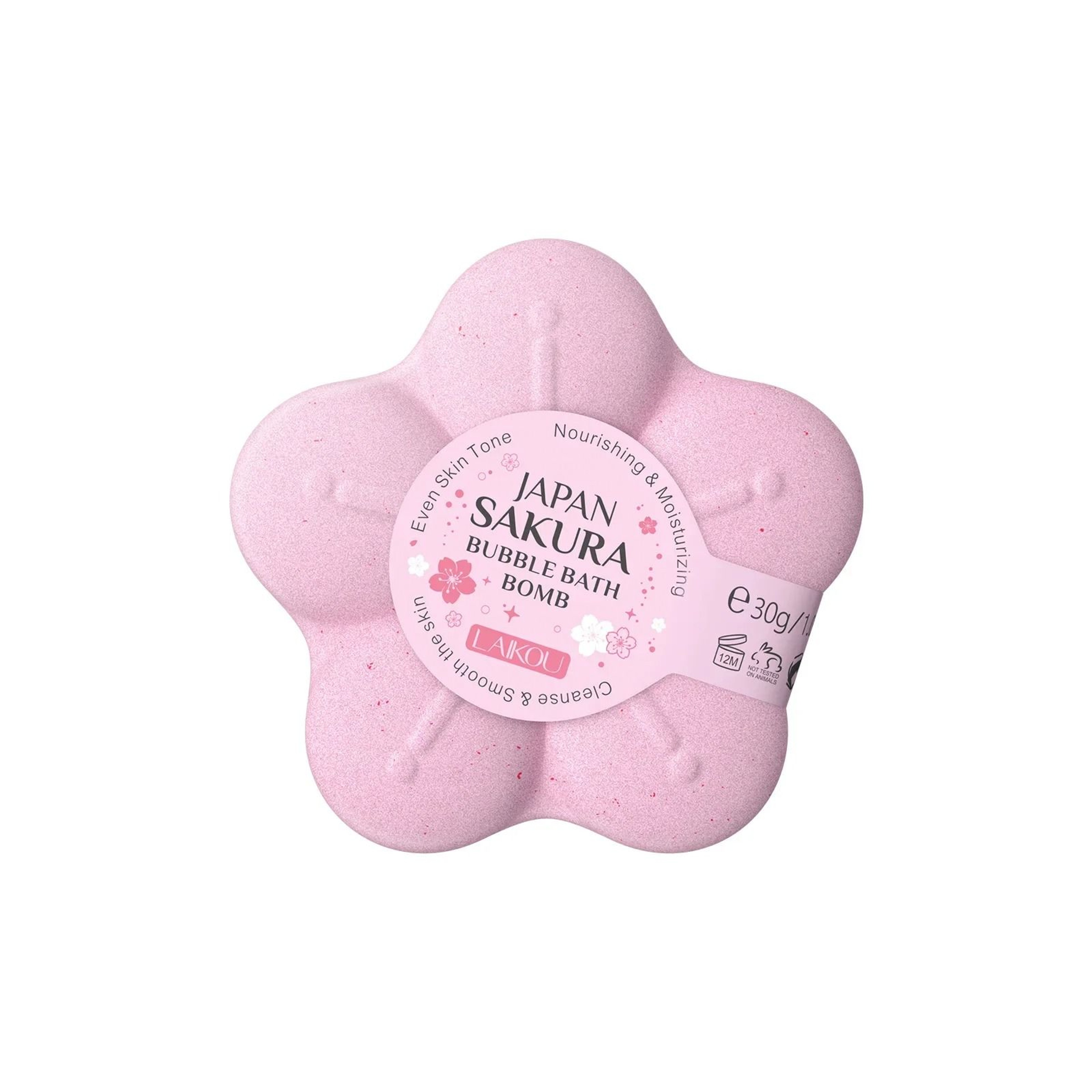 LAIKOU Japanese Sakura Bath Bomb Moisturizing Bubble Bath Salt 30g 3