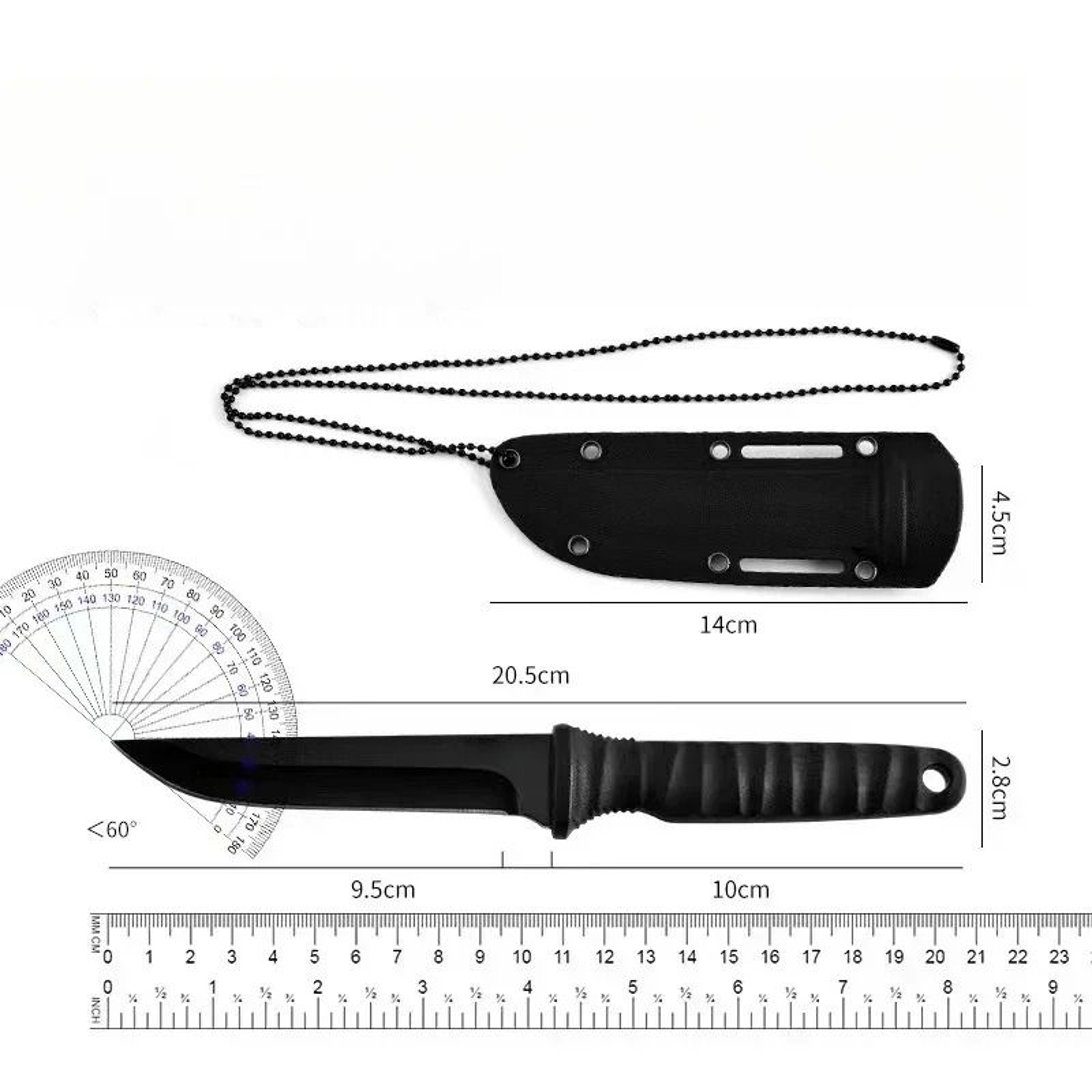 TrailEdge Stainless Steel EDC Outdoor Survival Knife 4