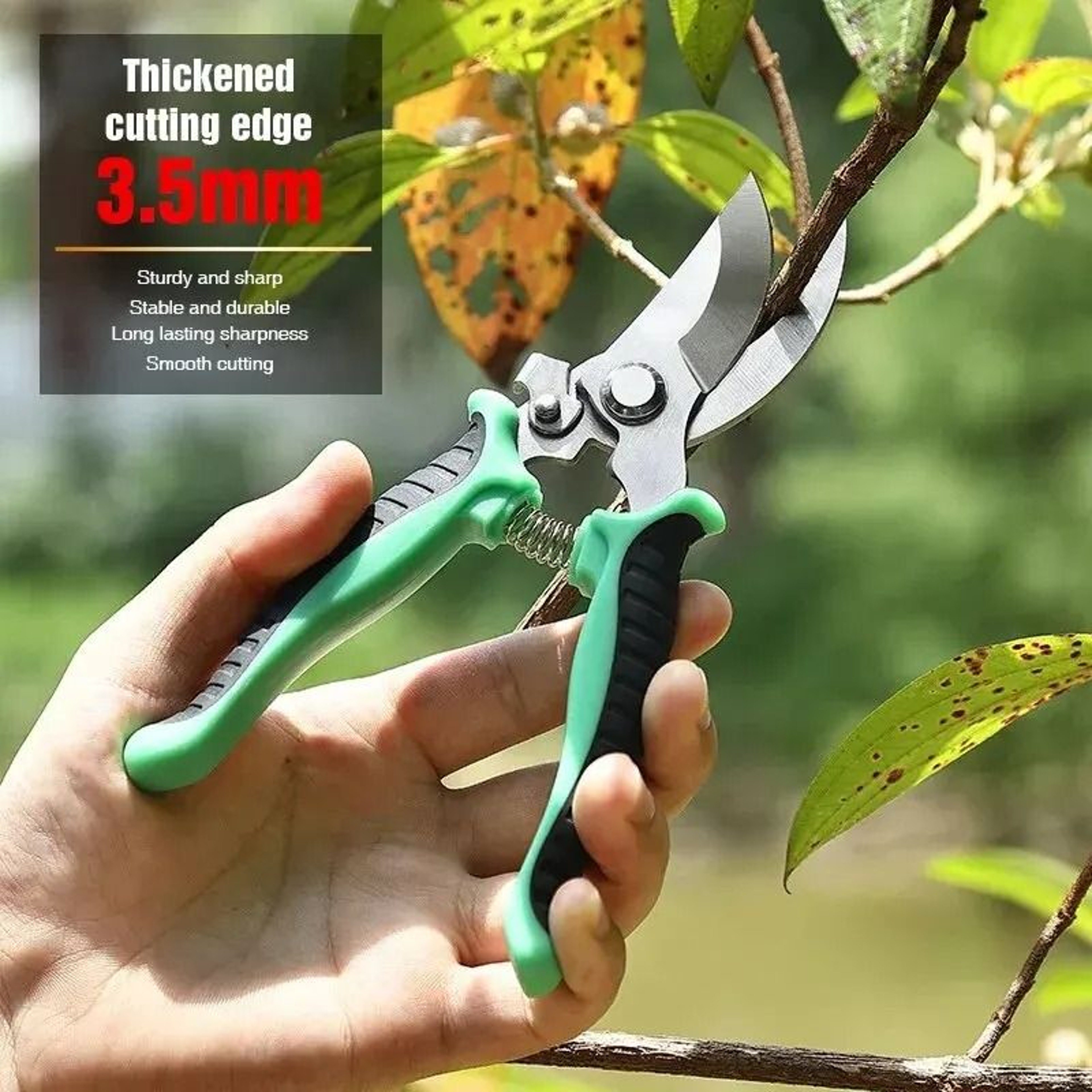 GreenEdge Professional Garden Pruner Bypass Pruning Shears 7